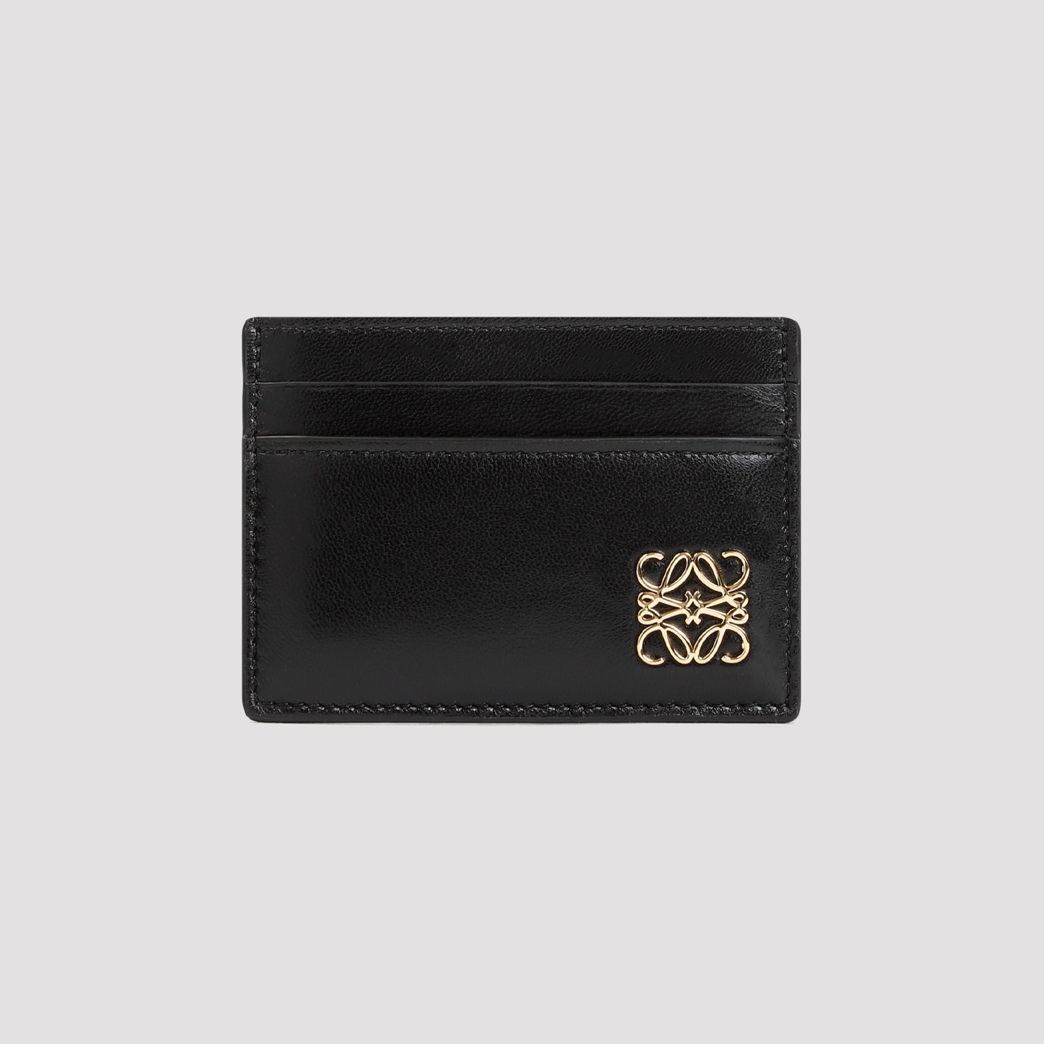 Shop Loewe Anagram Puffer Plain Cardholder In Black