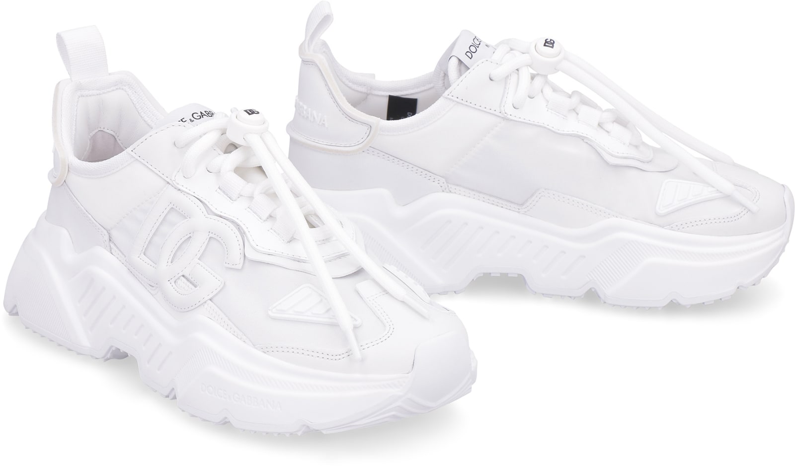 Shop Dolce & Gabbana Daymaster Low-top Sneakers In Bianco