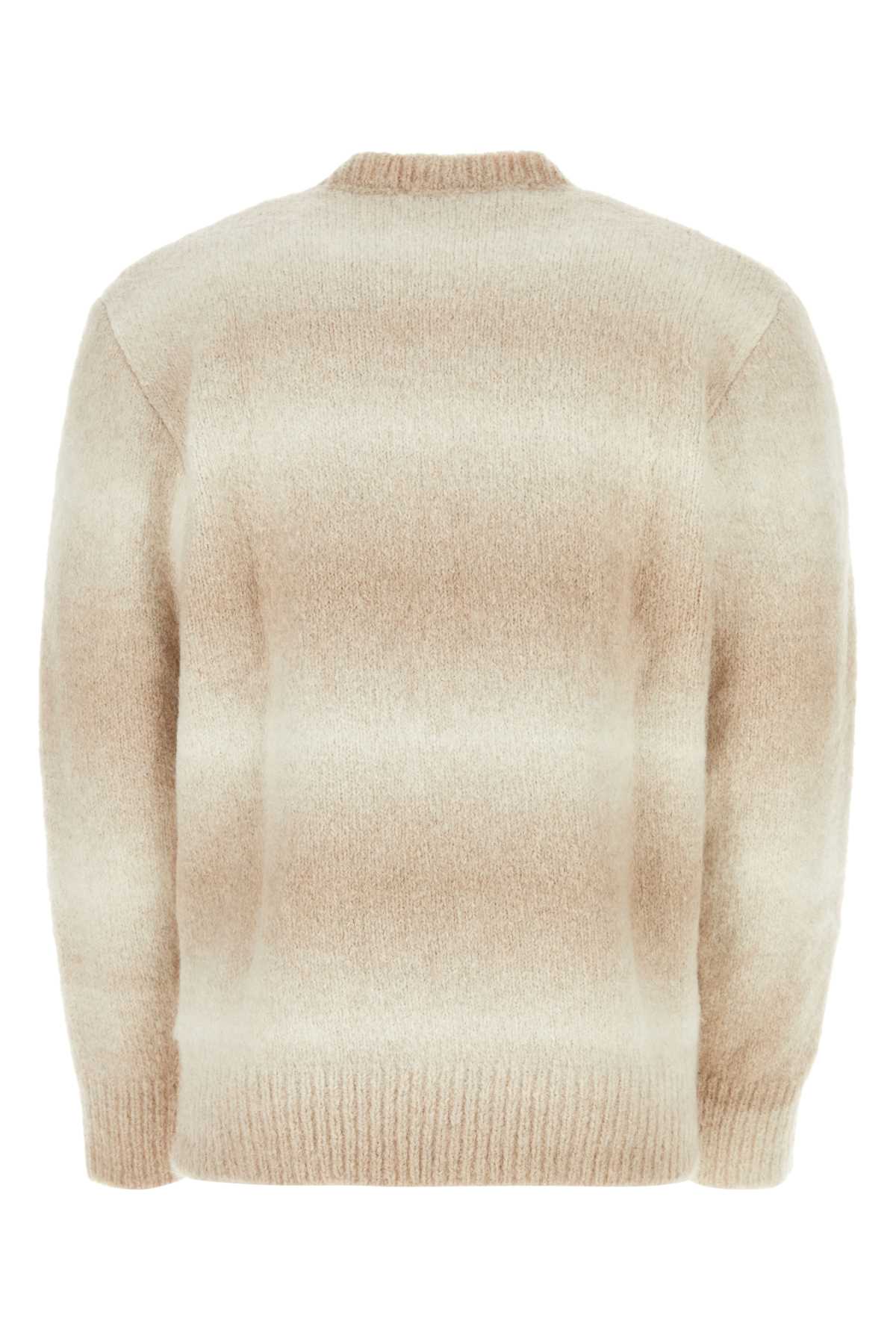 Shop Etudes Studio Multicolor Alpaca Blend Sweater In White