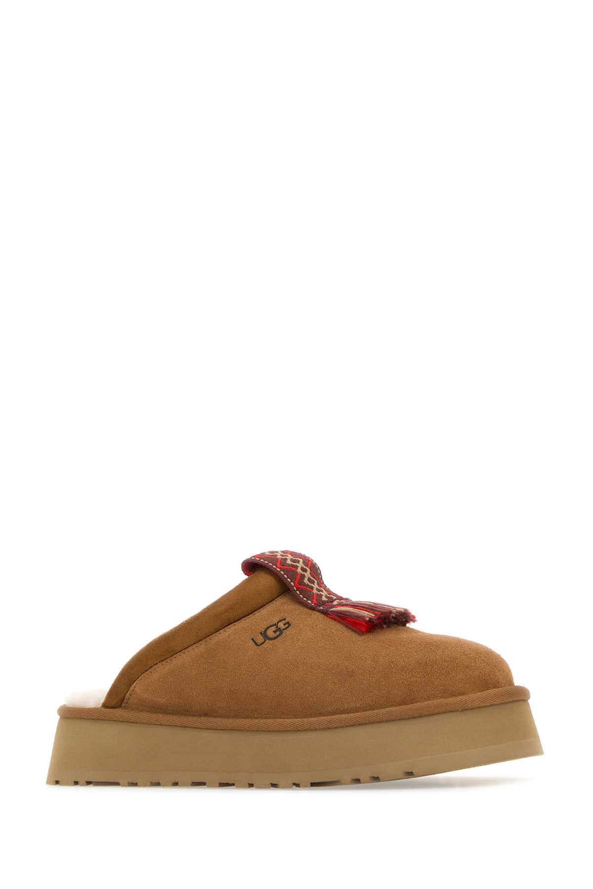 Shop Ugg Camel Suede Tazzle Slippers In Chestnut