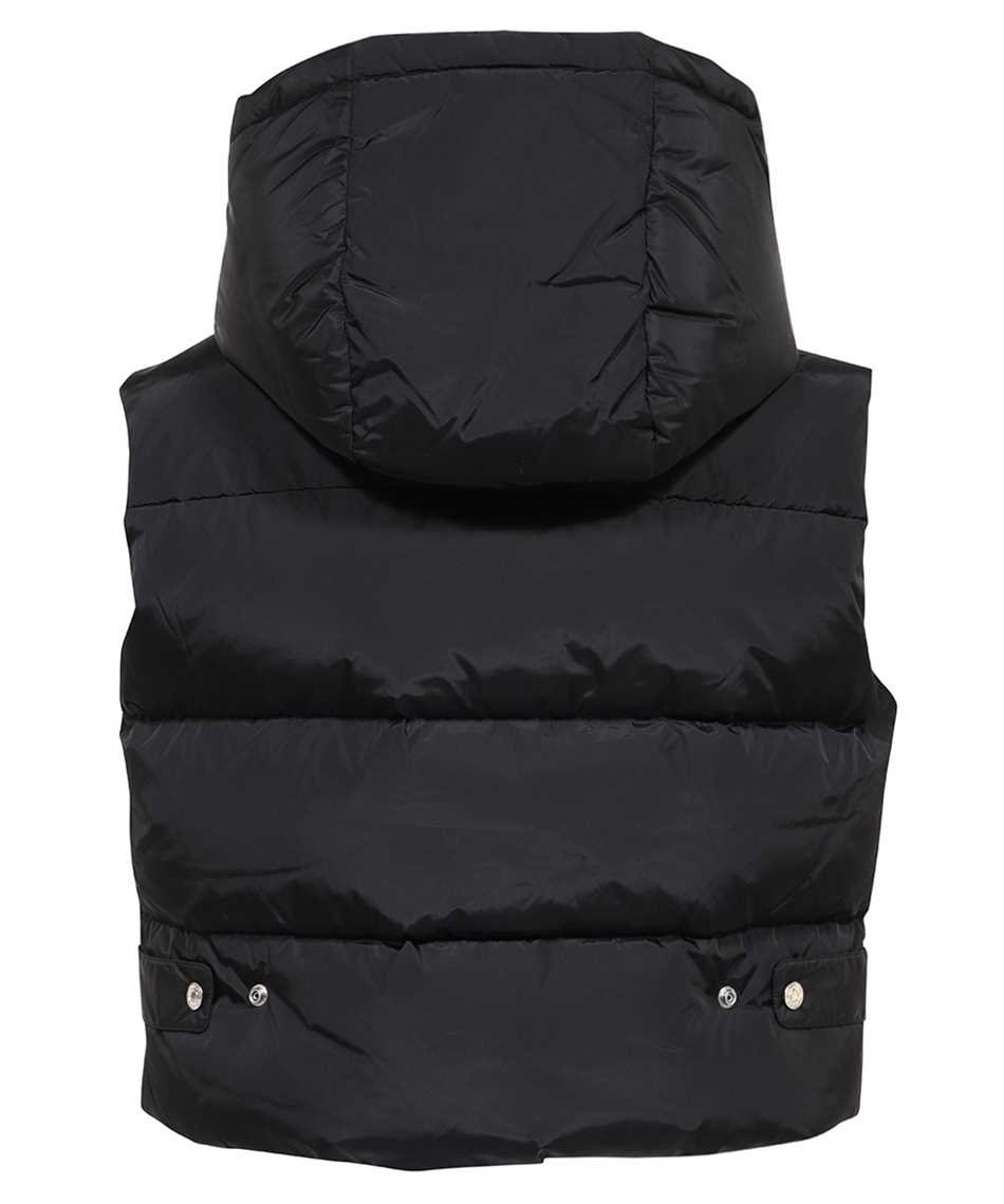 Shop Dsquared2 Hooded Nylon Vest In Black