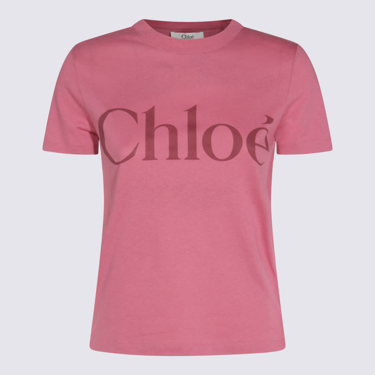 Chloé Pink Cotton T-shirt