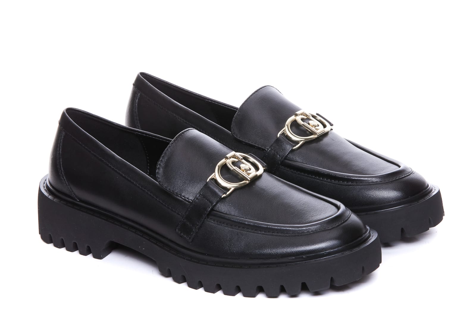 Shop Liu •jo Cora Loafers In Black