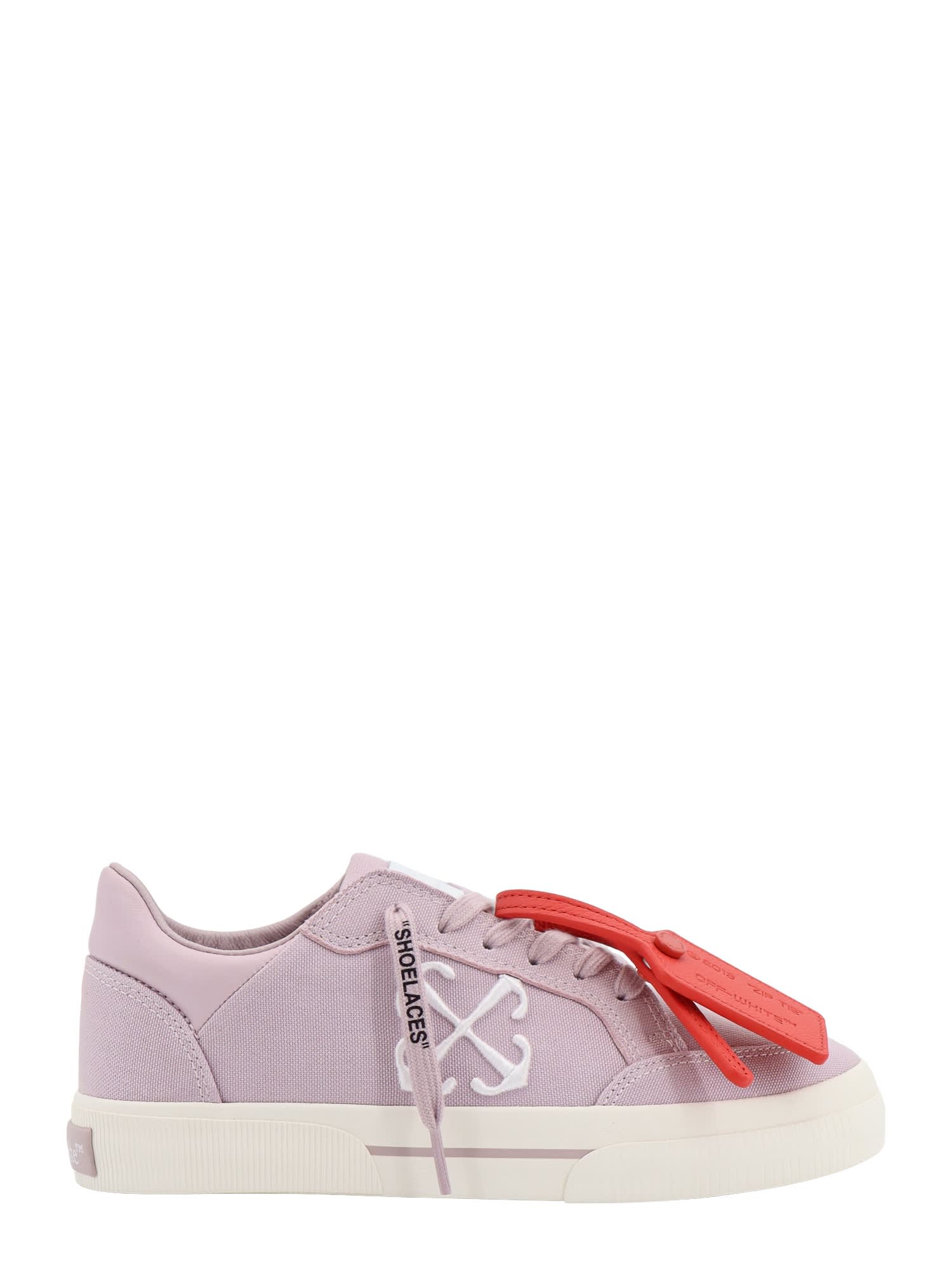 Shop Off-white New Low Vulcanized Sneakers In Purple