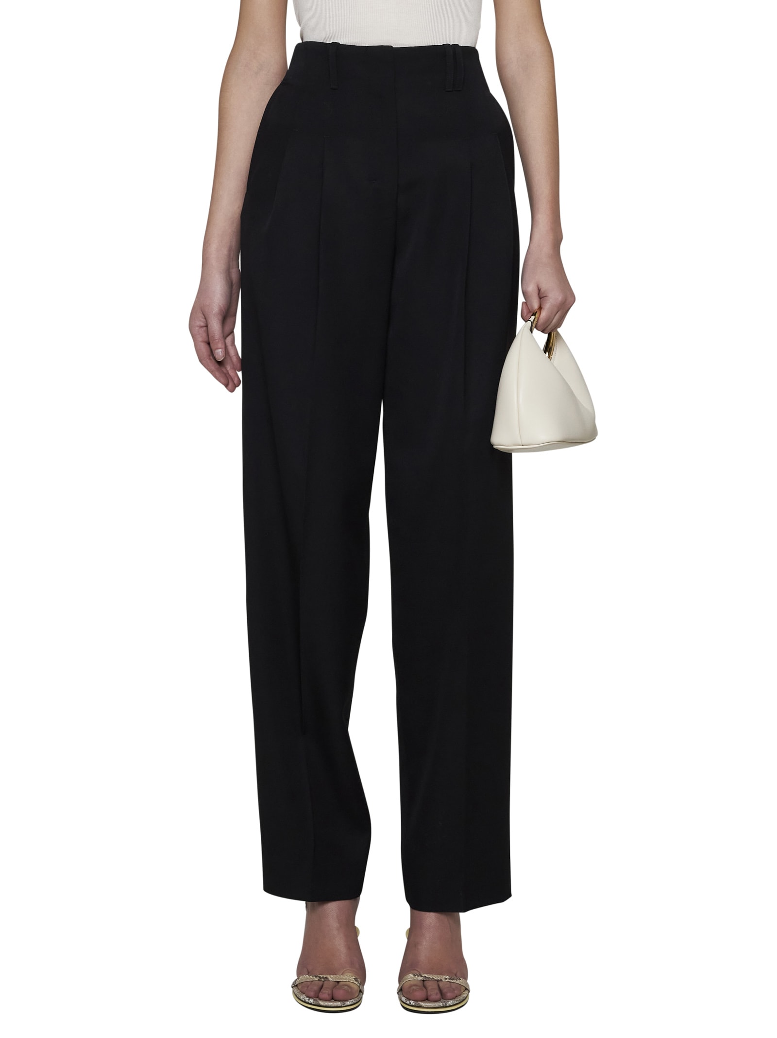 Shop Jacquemus Pants In Black