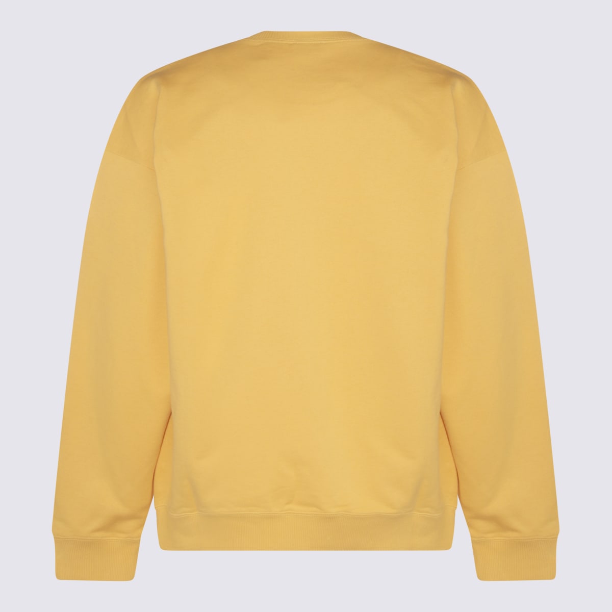 Shop Saint Laurent Yellow Cotton Sweatshirt In Jaune/naturel