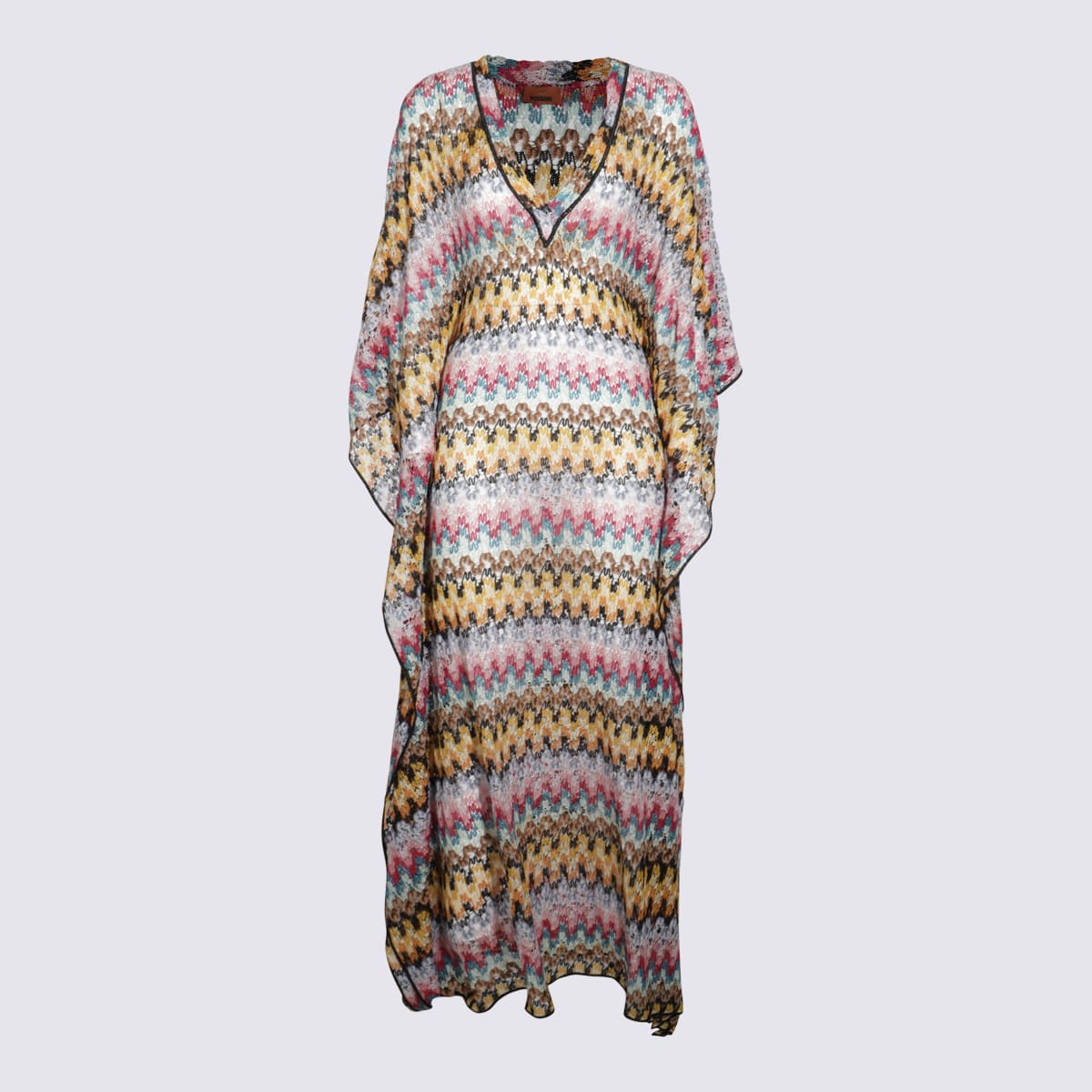 Multicolor Viscose Dress Beachwear