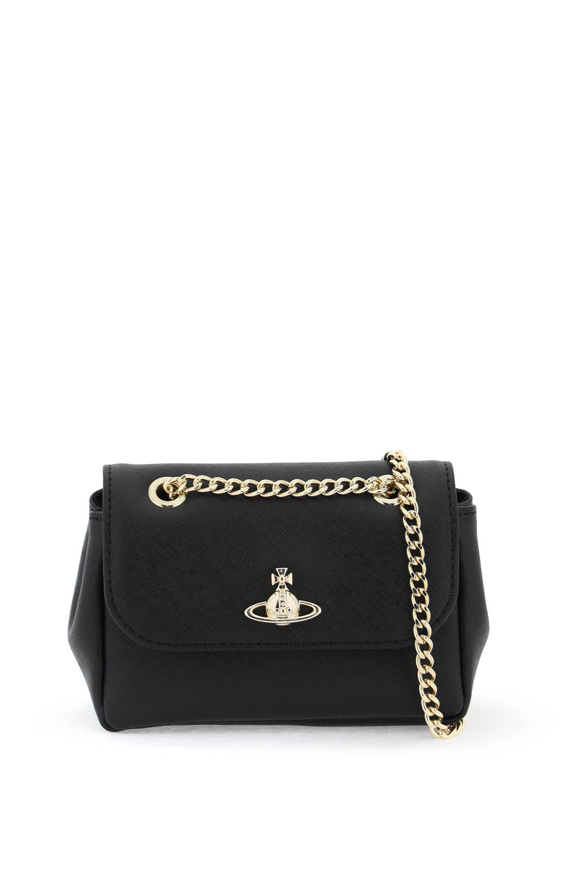 Shop Vivienne Westwood Leather Mini Bag In Black (black)