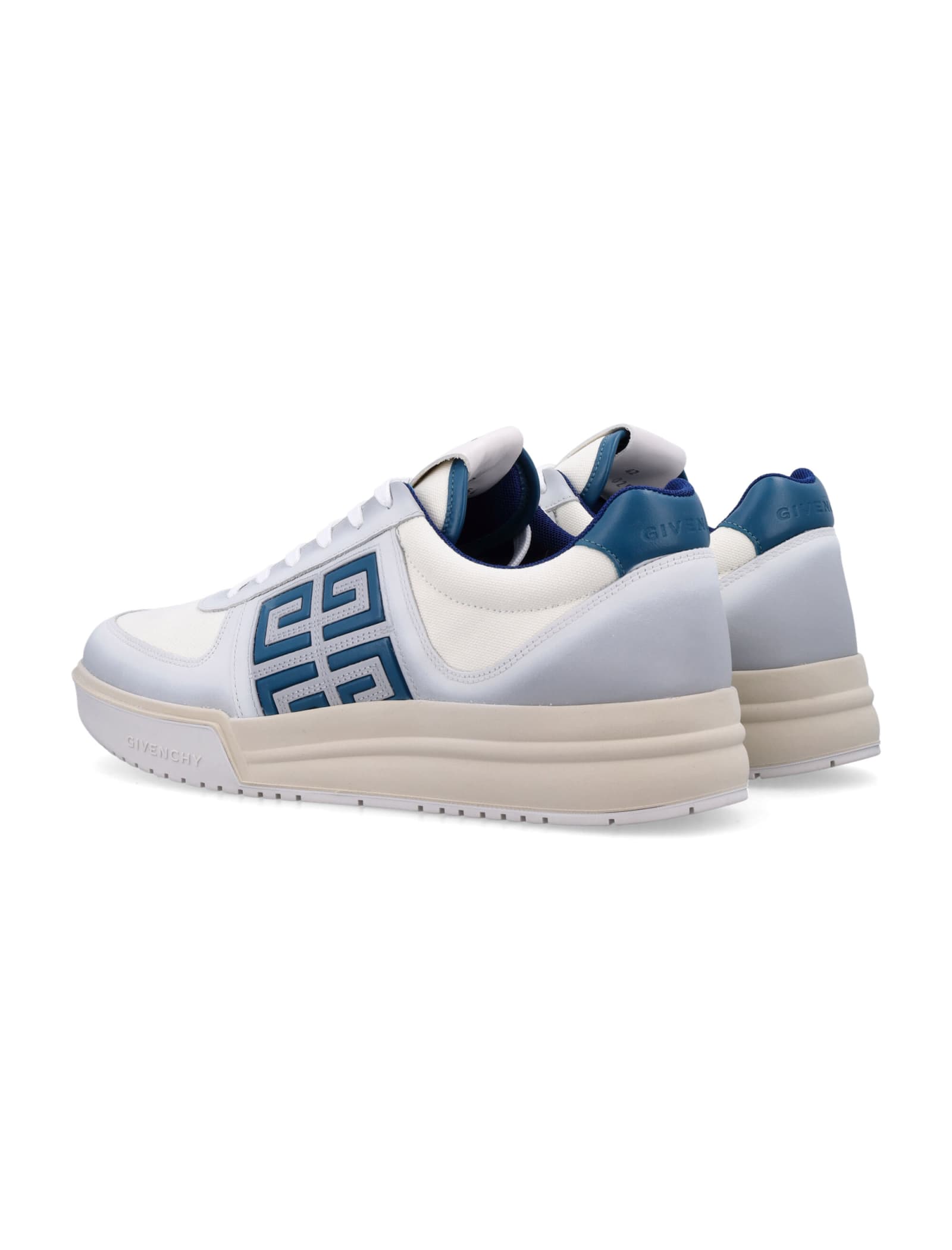 Shop Givenchy G4 Low-top Sneakers In White/blue