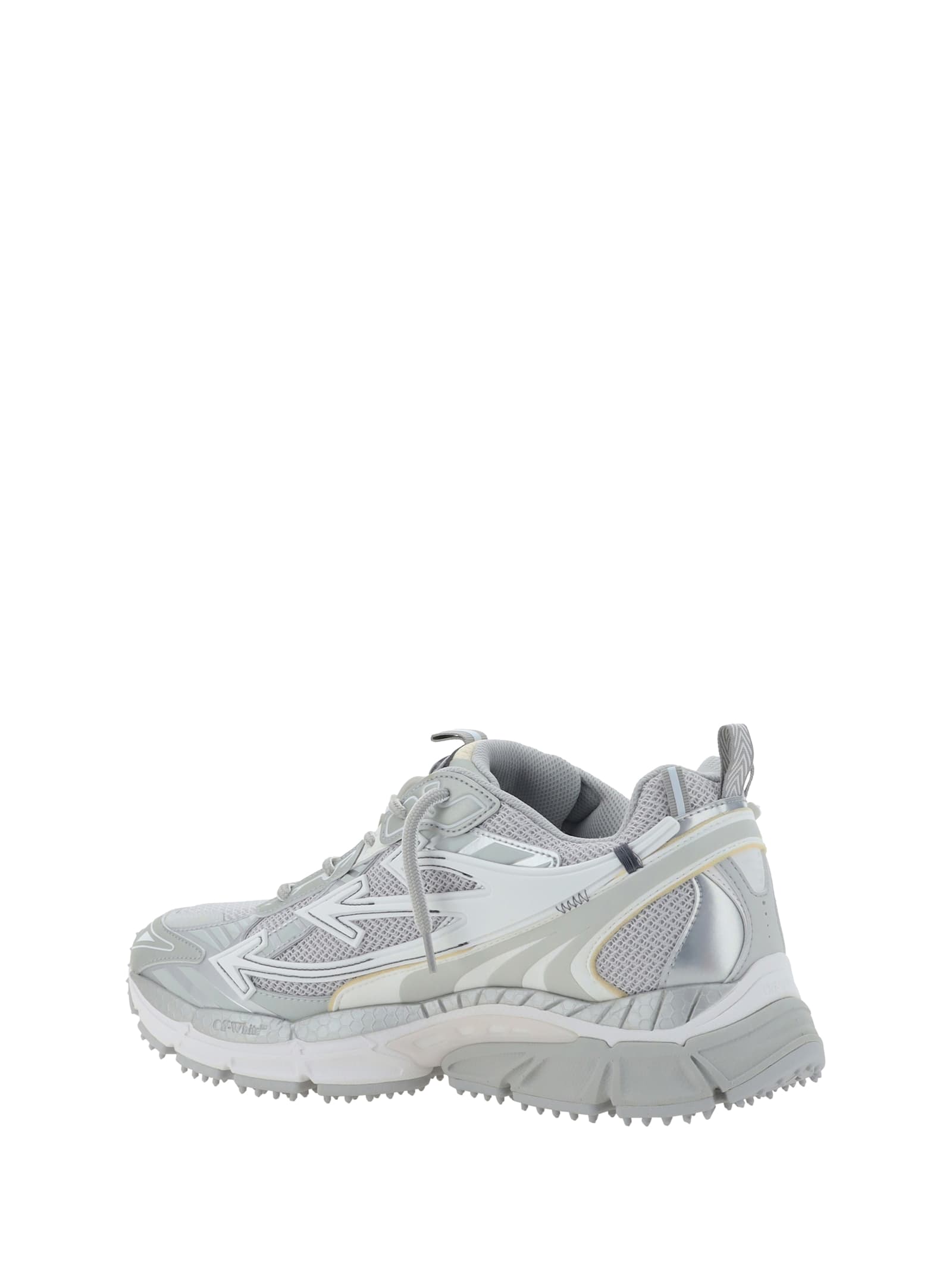 Shop Off-white Be Right Back Sneakers In Grey Silver