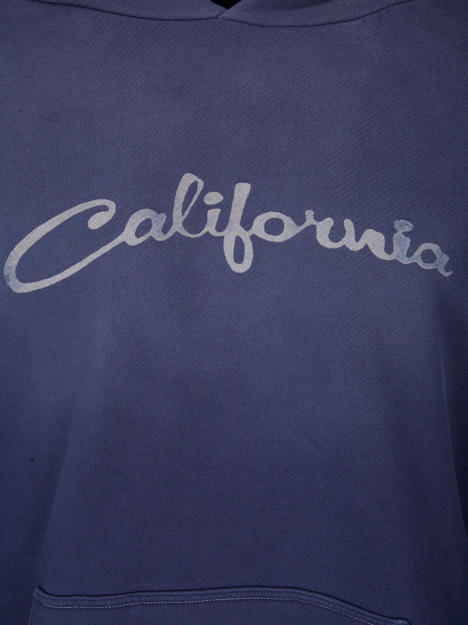 Shop Erl Unisex California Hoodie Knit In Navy