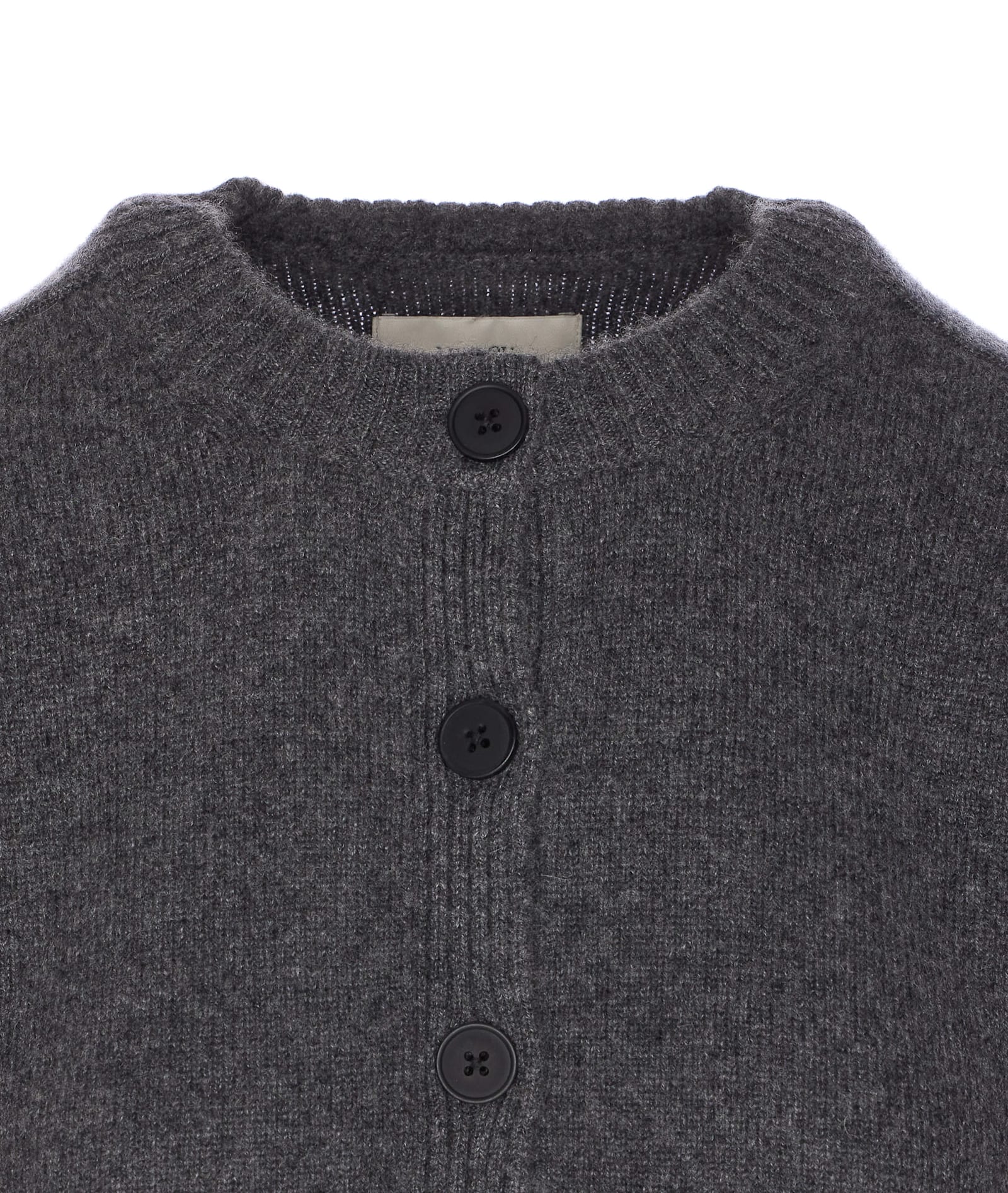 Loulou Studio Loulou Charcoal Cashmere Zephir Cardigan In Gray