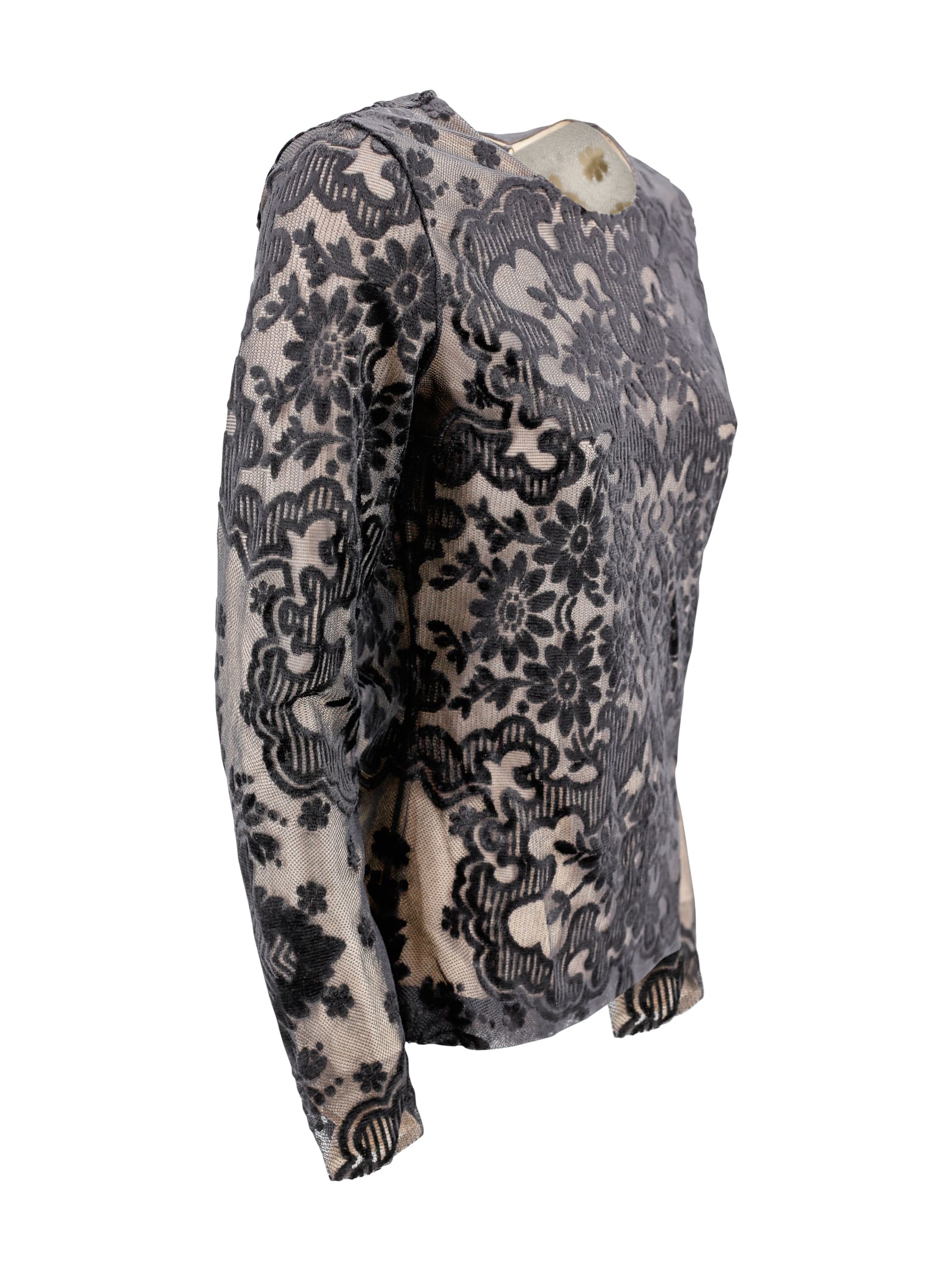 Shop Etro Top With Jacquard Effect In Black