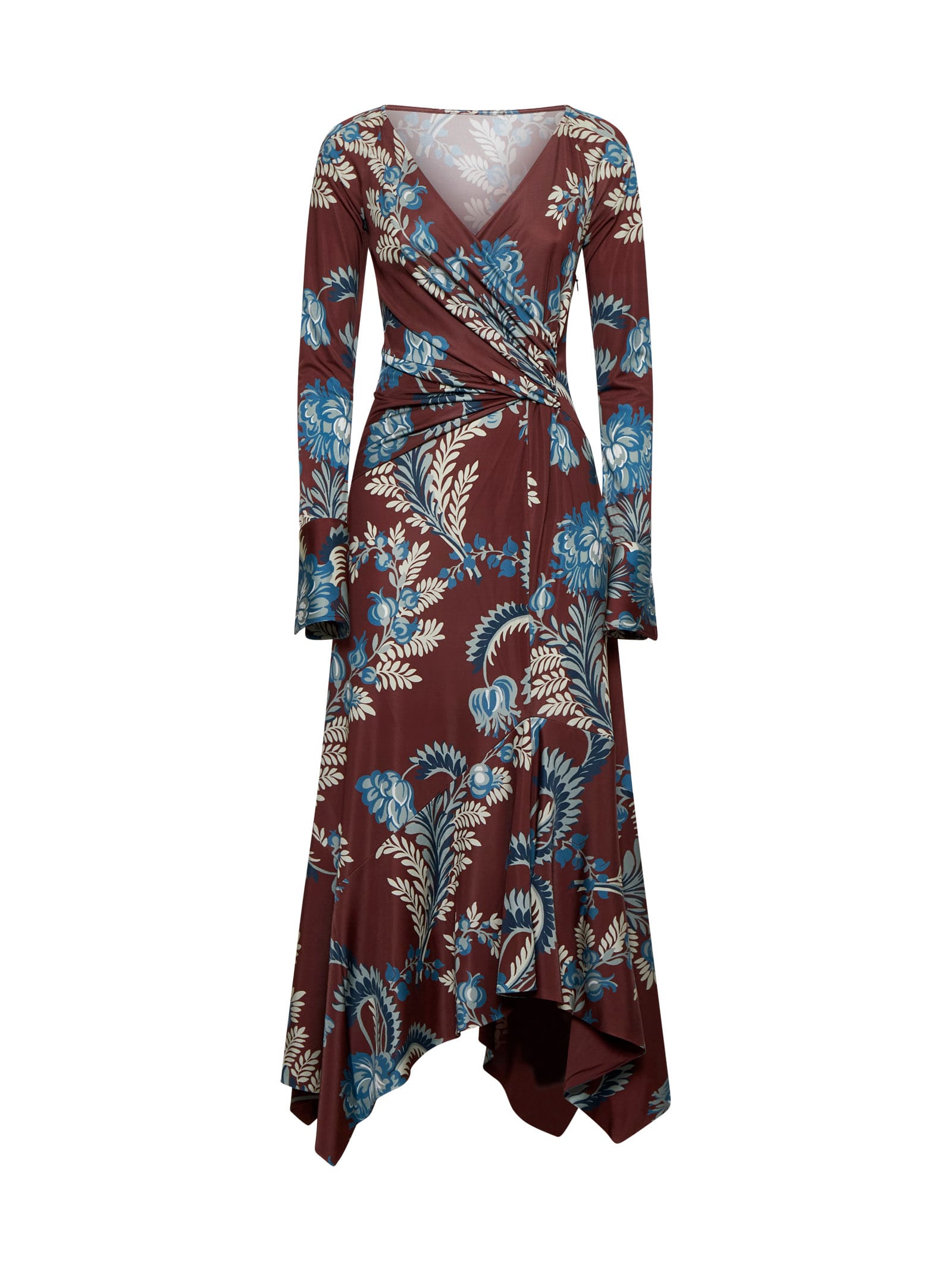 Shop Etro Dress In Stampa F.do Moro