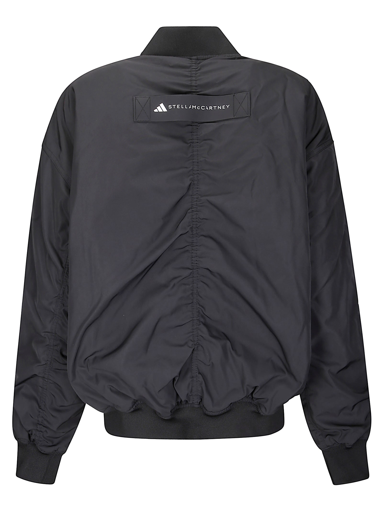 Adidas By Stella Mccartney Adidas By Stella Mc Cartney Logo Bomber Jacket In Black