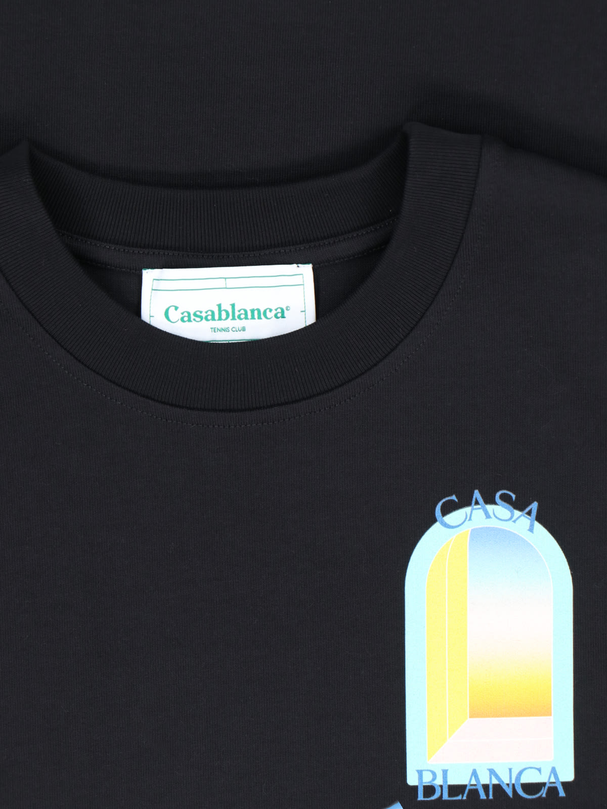 Shop Casablanca L Arc Coloré T-shirt In Black