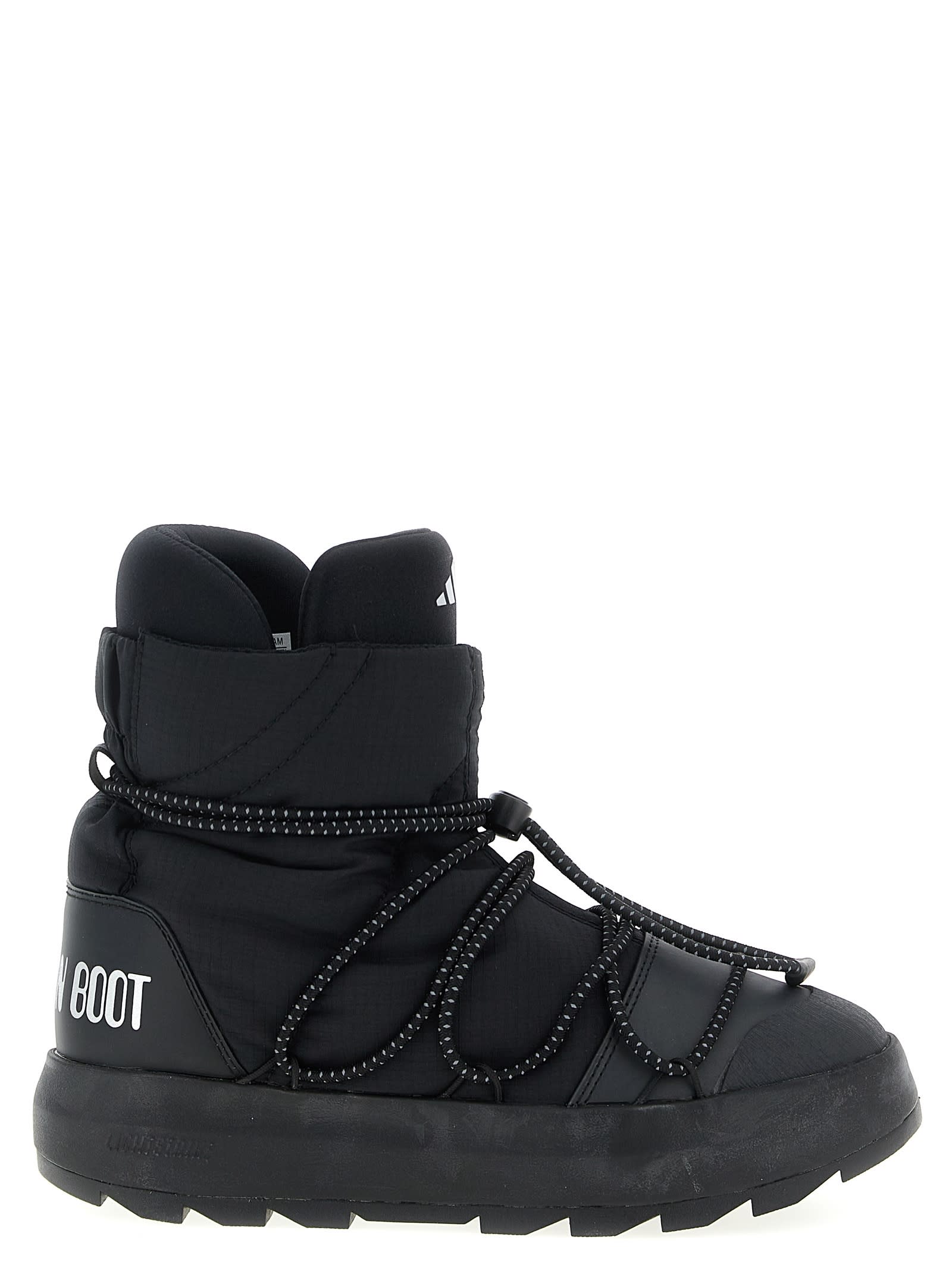 Adidas Originals Ace Adidas X Moonboot Ankle Boots In Black