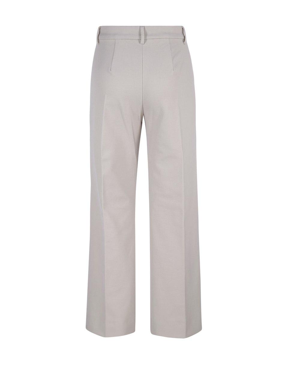 S Max Mara High Waist Straight Leg Pants In Beige