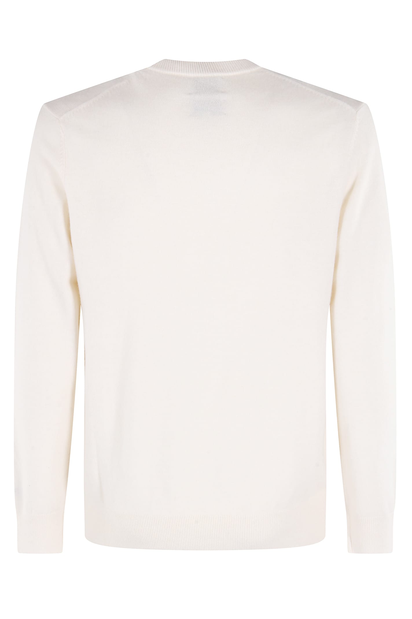 Mc2 Saint Barth Heron Embroidery Sweater In White