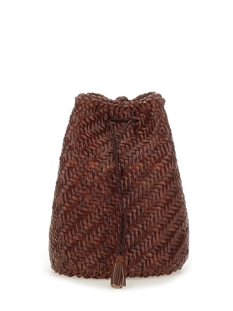 Dragon Diffusion Pompom Double Jump Tan Bag In Brown