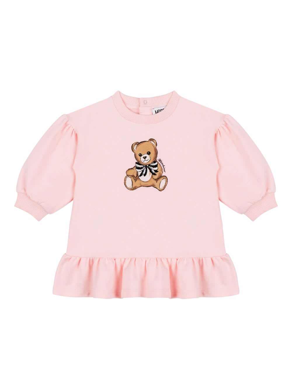 Moschino Kids Teddy Bear Dress In Pink