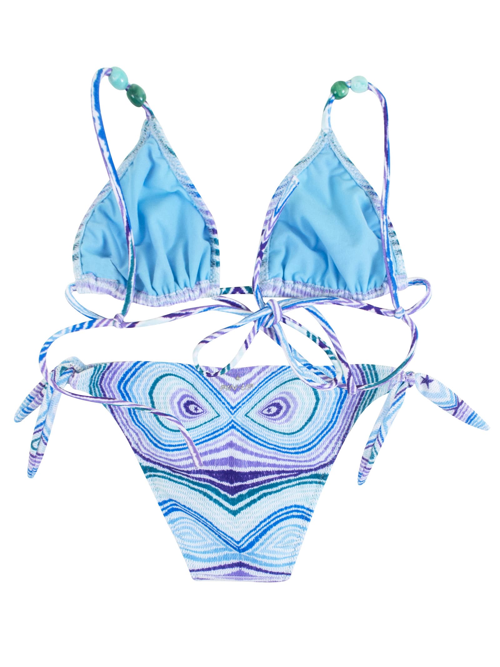 Shop Pin Up Stars Fancy Bikini With Beads In Multicolor