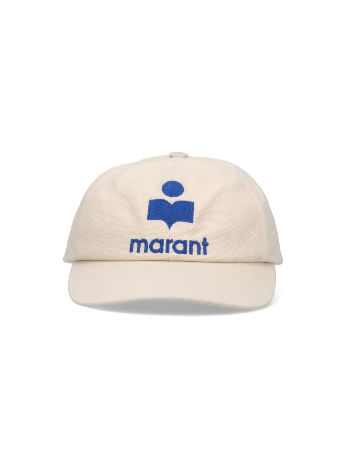 Isabel Marant Logo Baseball Hat In Crema