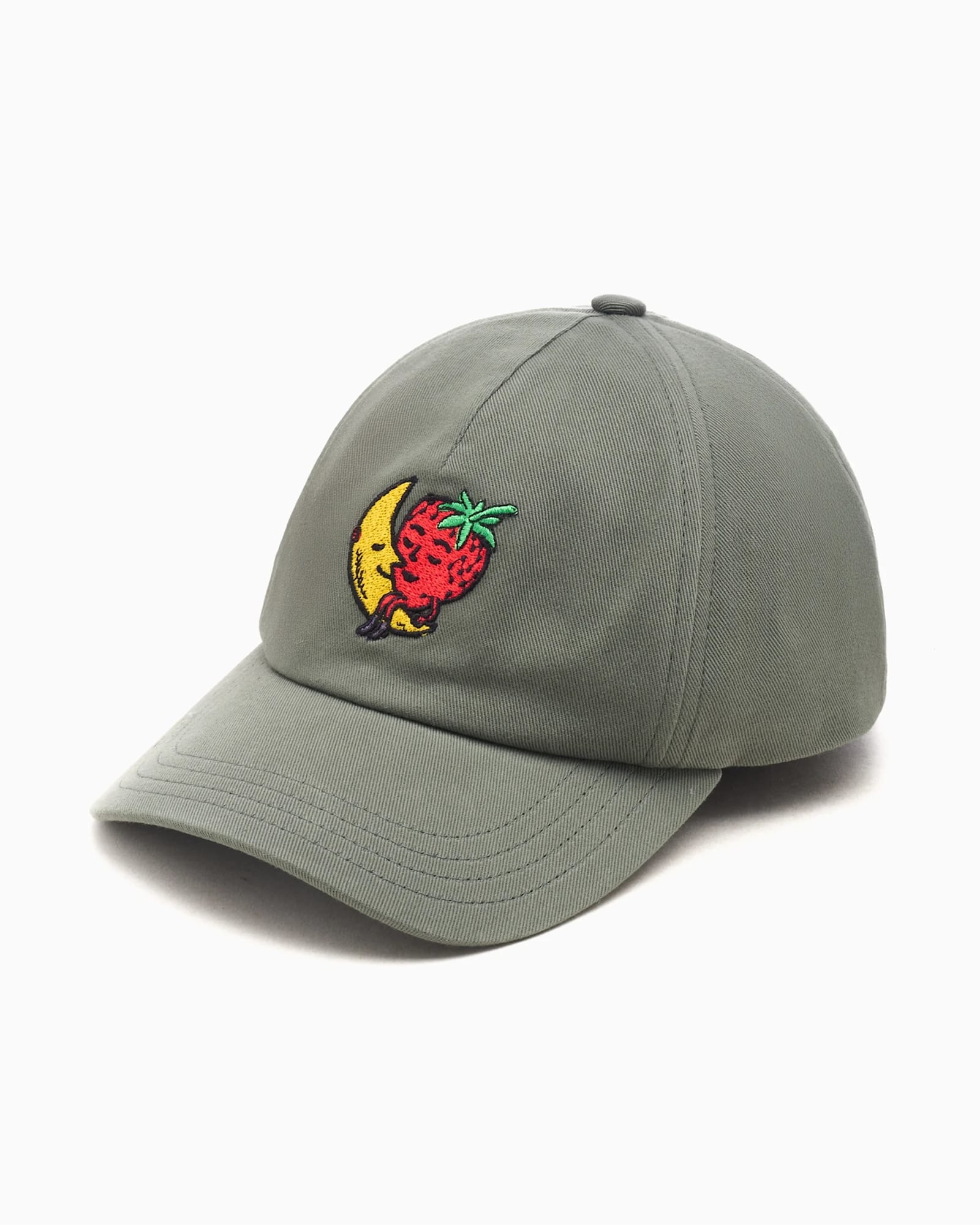Sky High Farm Moon Strawberry Embroidered Cap In Metallic