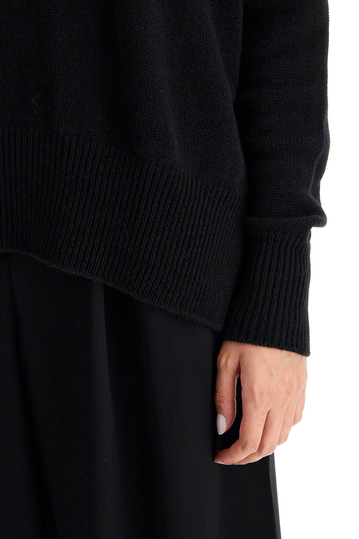 Shop Jil Sander Oversized Cashmere Sweater In Black (black)