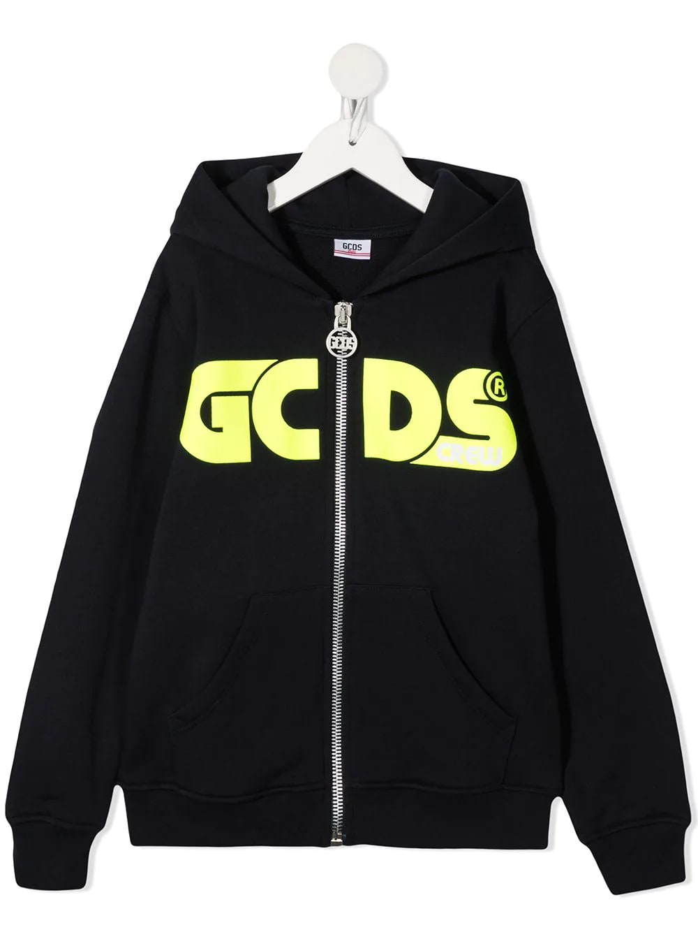 Gcds Mini Kids' Logo Zip Hoodie In Blu