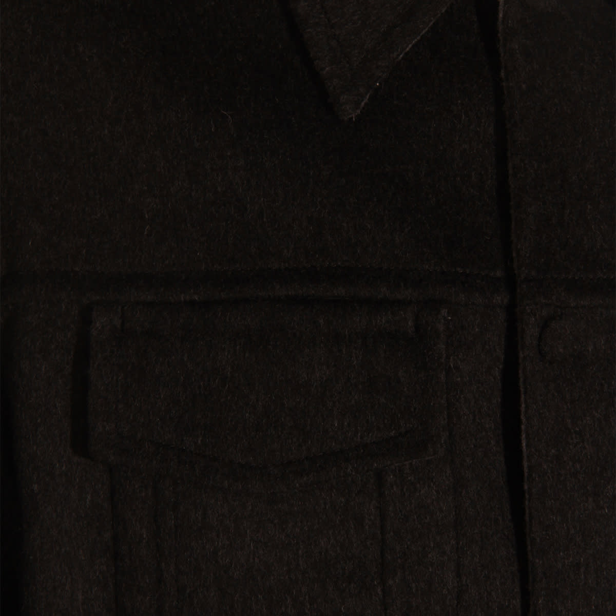 Ami Alexandre Mattiussi Adjustable Cuffs Chest Pockets Long Sleeves In Black