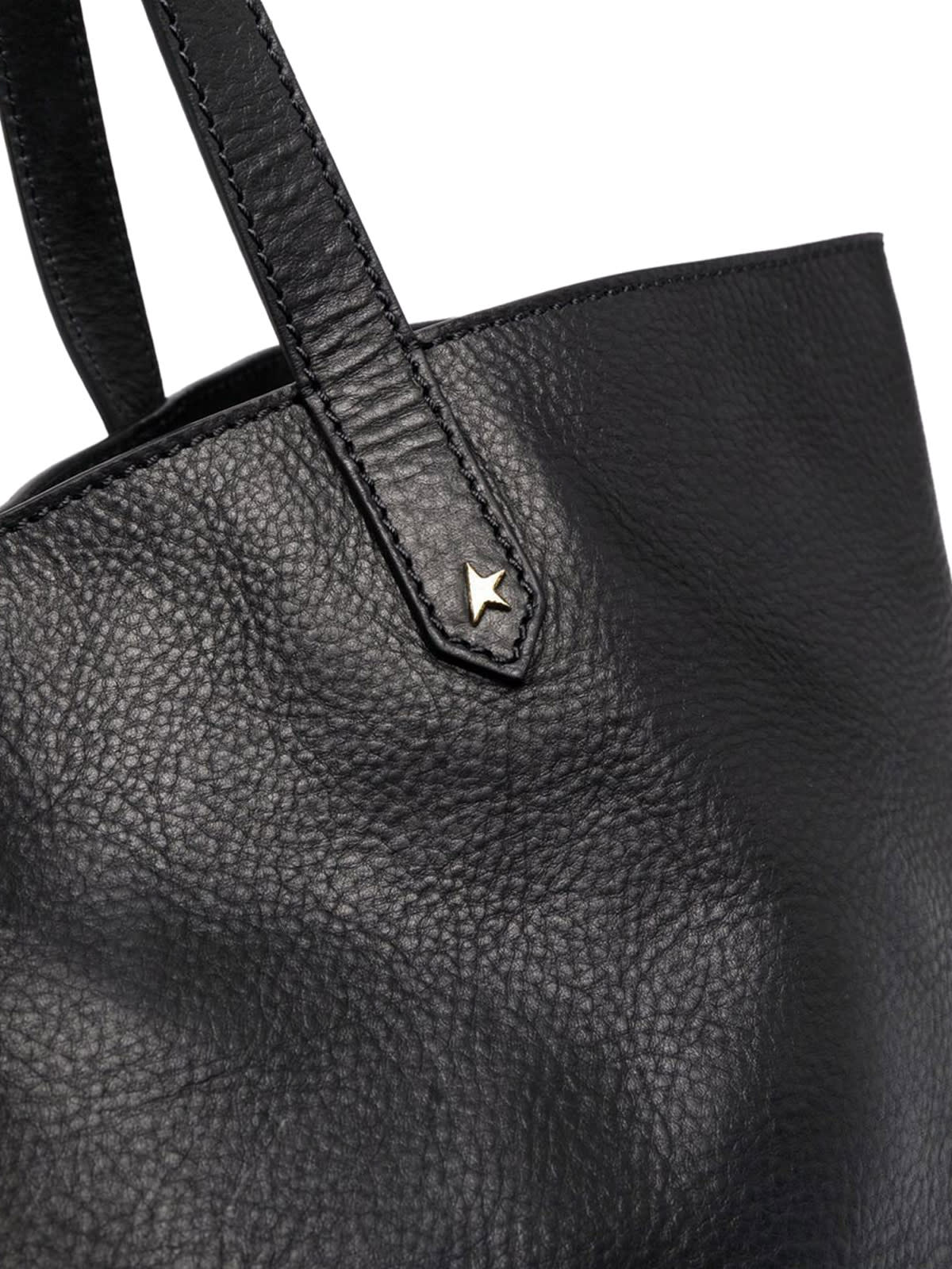 Shop Golden Goose Golden Pasadena Bag Smooth Calfskin Leather In Black
