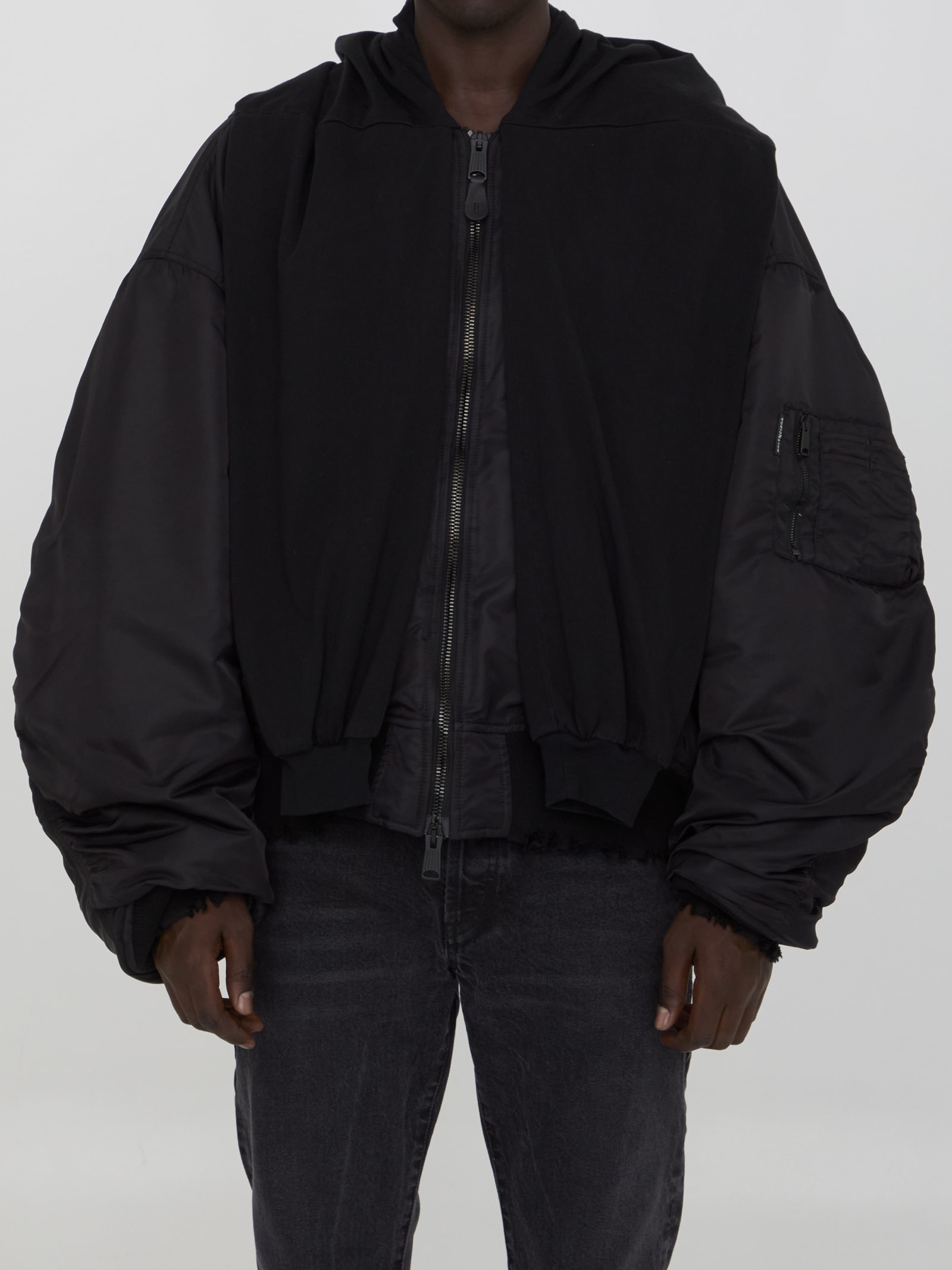 Shop Balenciaga Incognito Jacket In Black