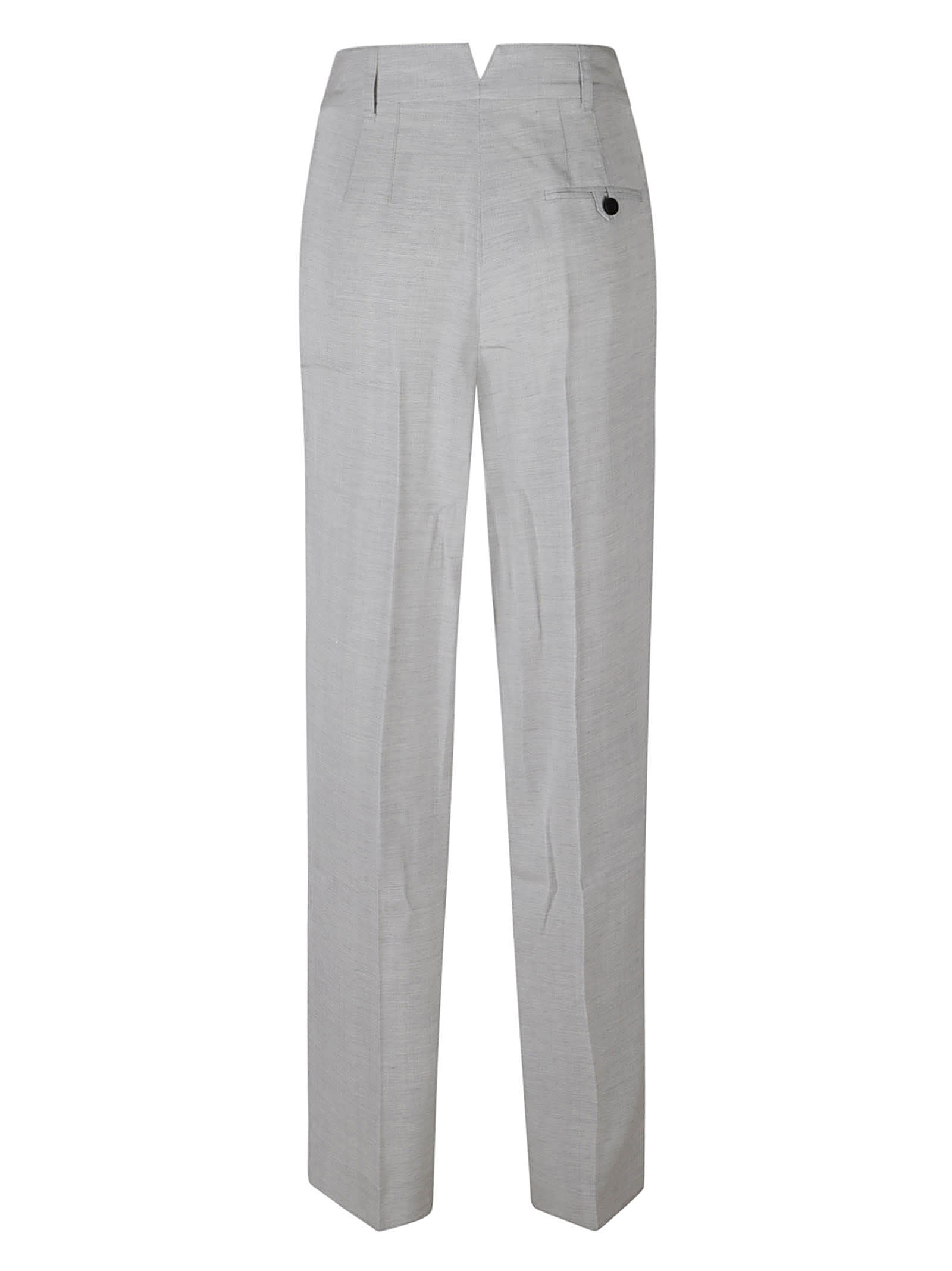 Shop Jacquemus Pleat Detail Plain Trousers In 910 Light Grey