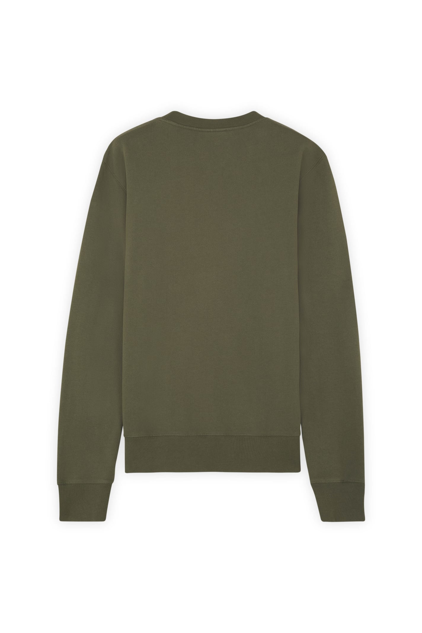 Shop Maison Kitsuné Chillax Patch Regular Sweatshirt In Military Green