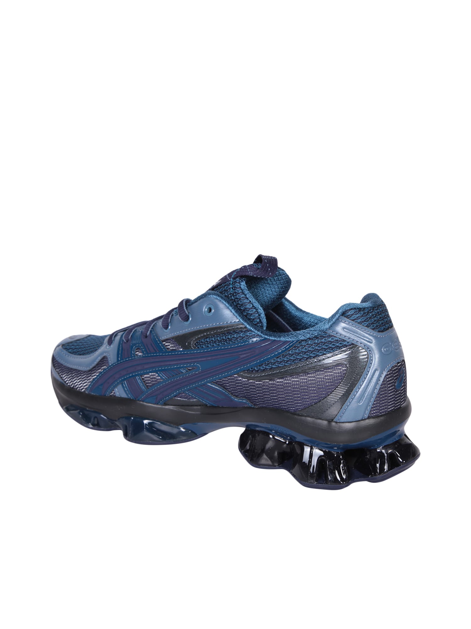 Shop Asics Us5s Quantum-kin Blue/brown Sneakers