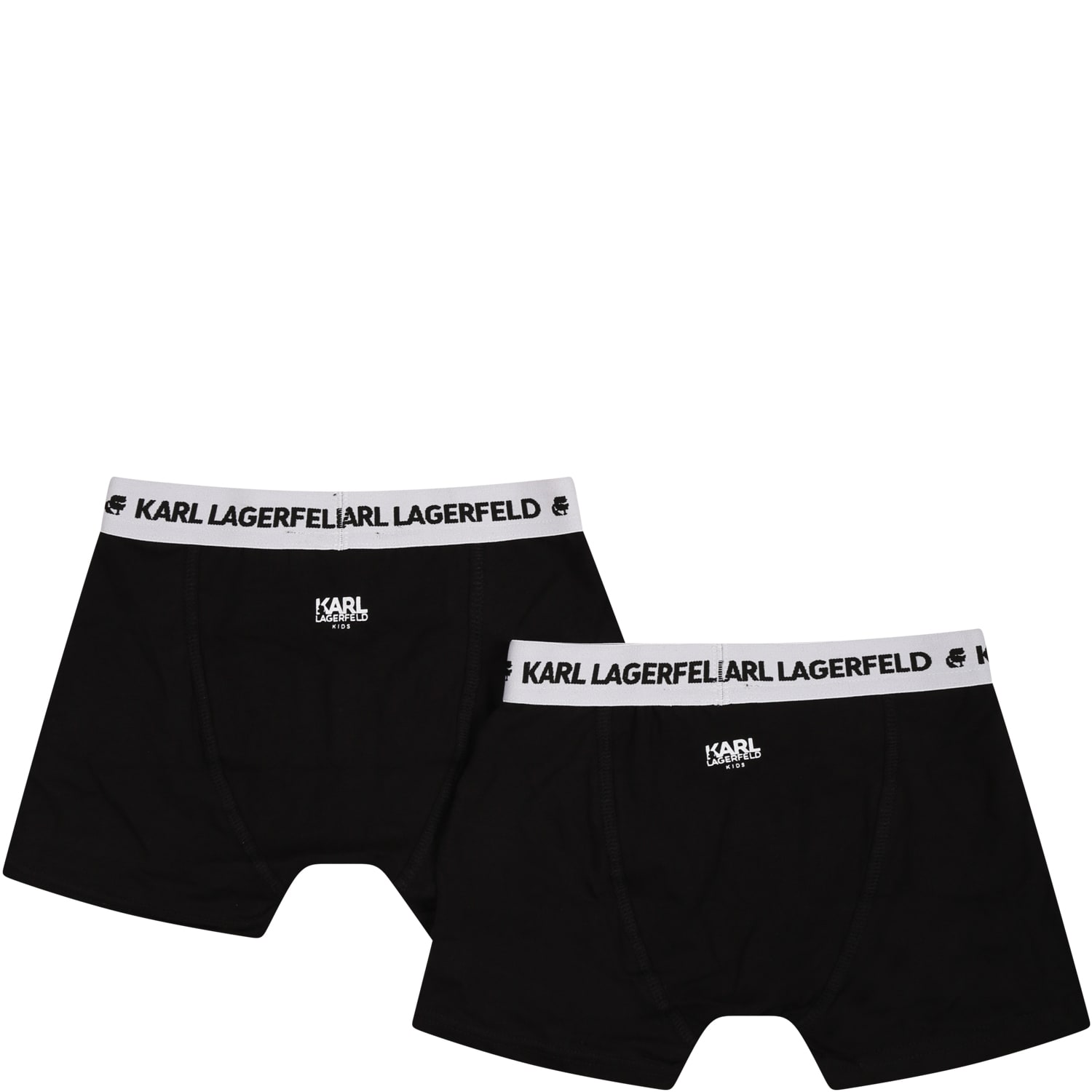 Karl Lagerfeld Kids' Black Set For Boy With Logo