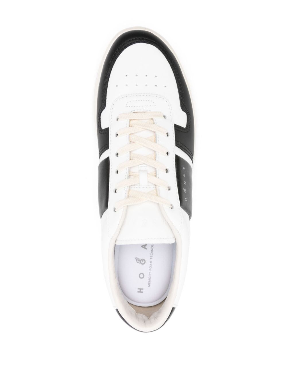 Shop Hogan H668 Sneakers In Ldx White Black Multi