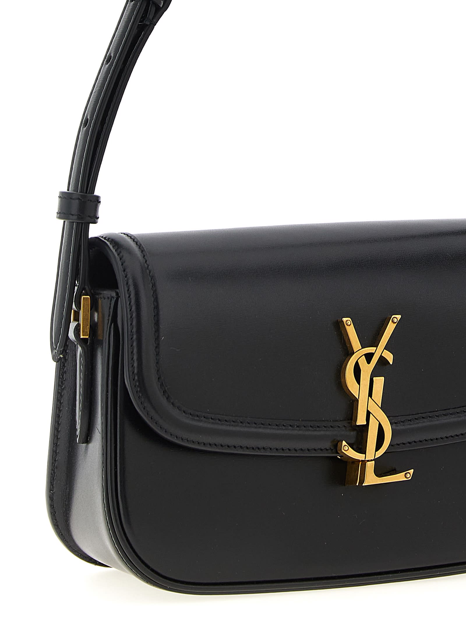 Saint Laurent Solferino Mini Shoulder Bag In Black