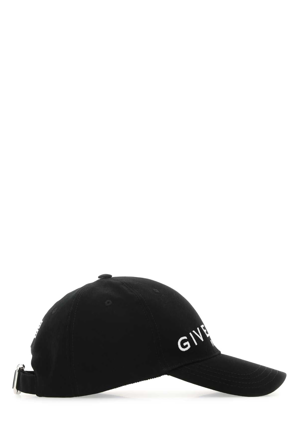 Shop Givenchy Black Cotton Blend Baseball Cap