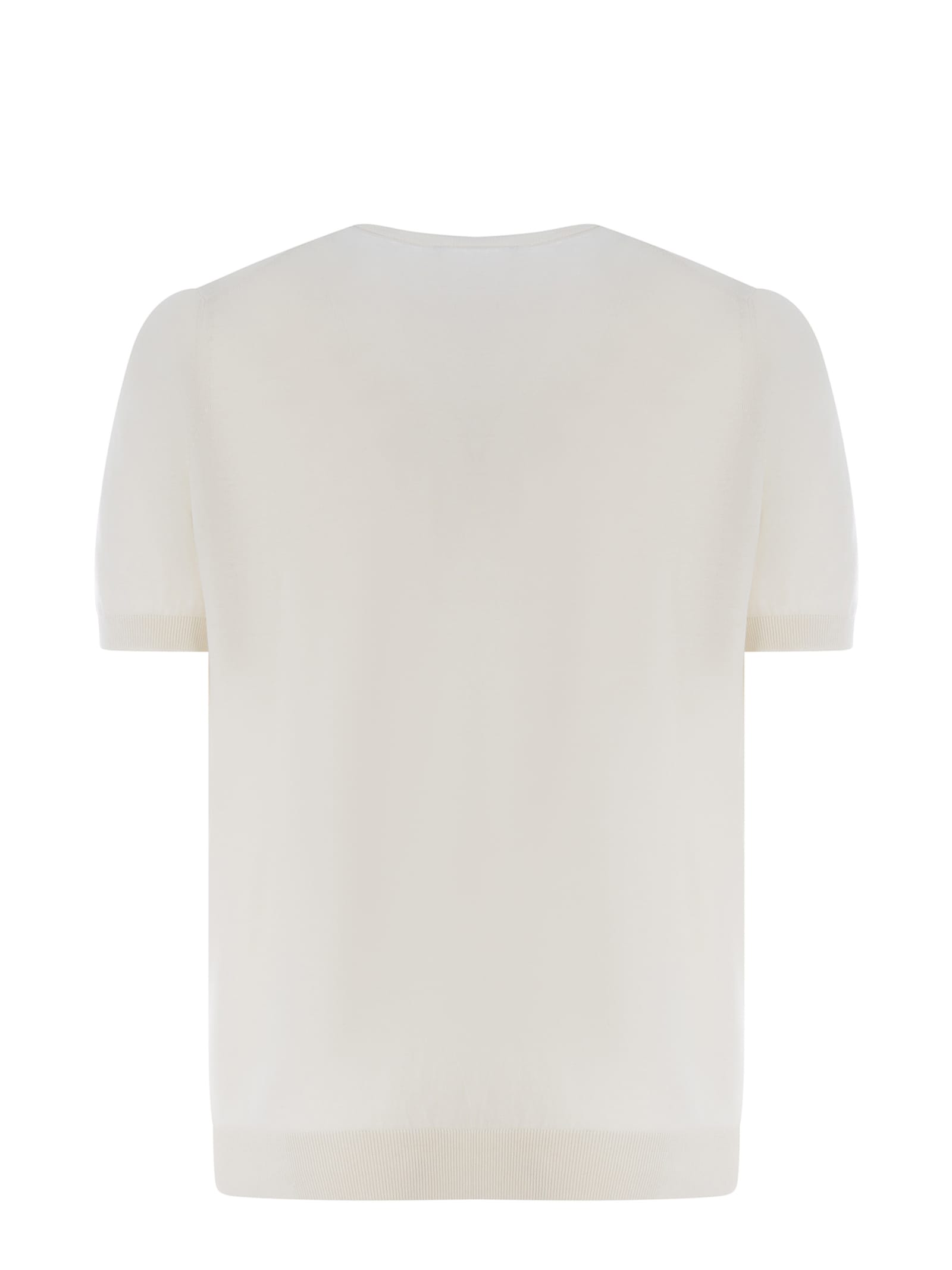 Shop Tagliatore T-shirt  Made Of Silk In White