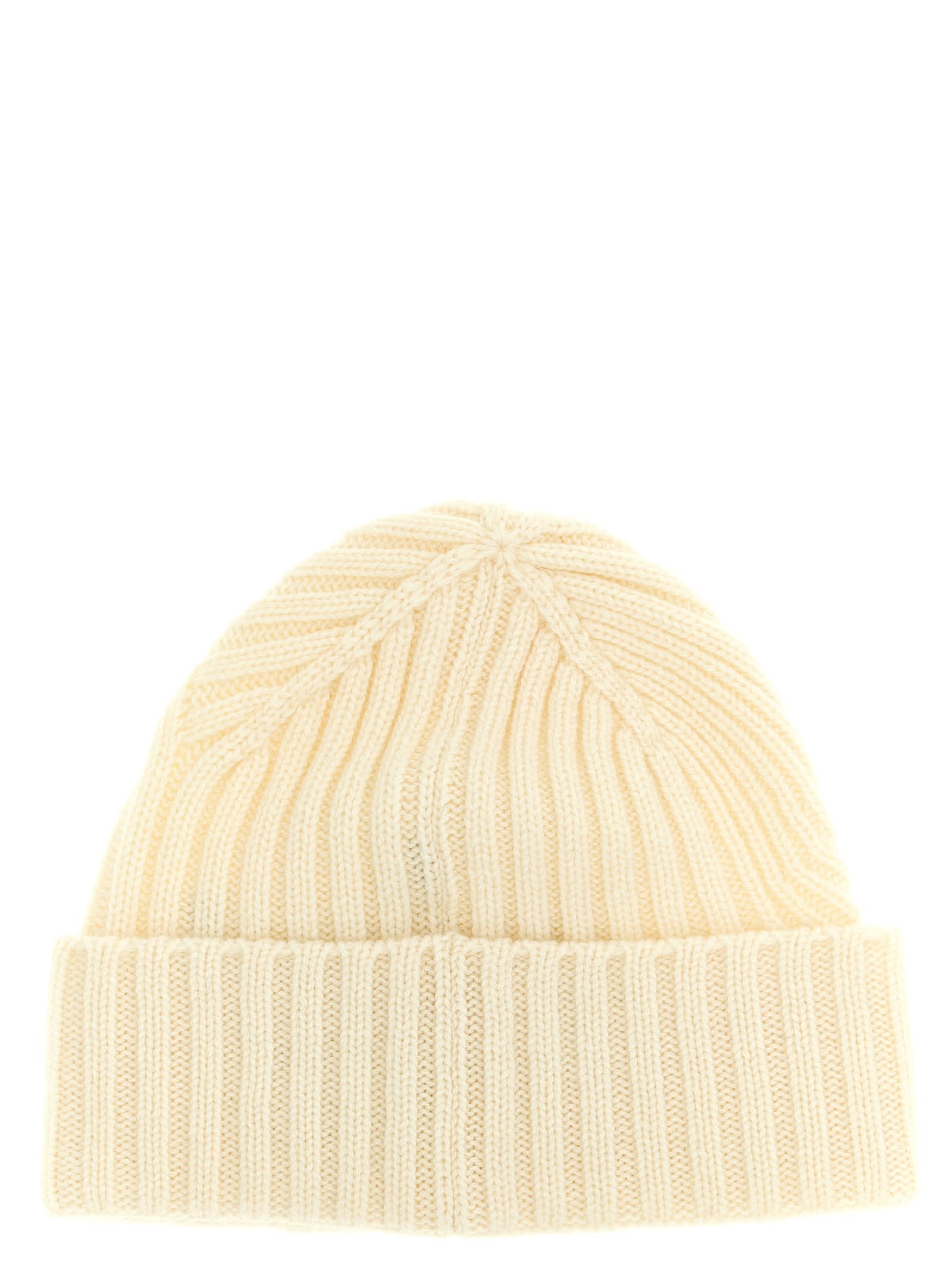 Jacquemus Off White Le Bonnet Tourni Beanie Cap In Neutral