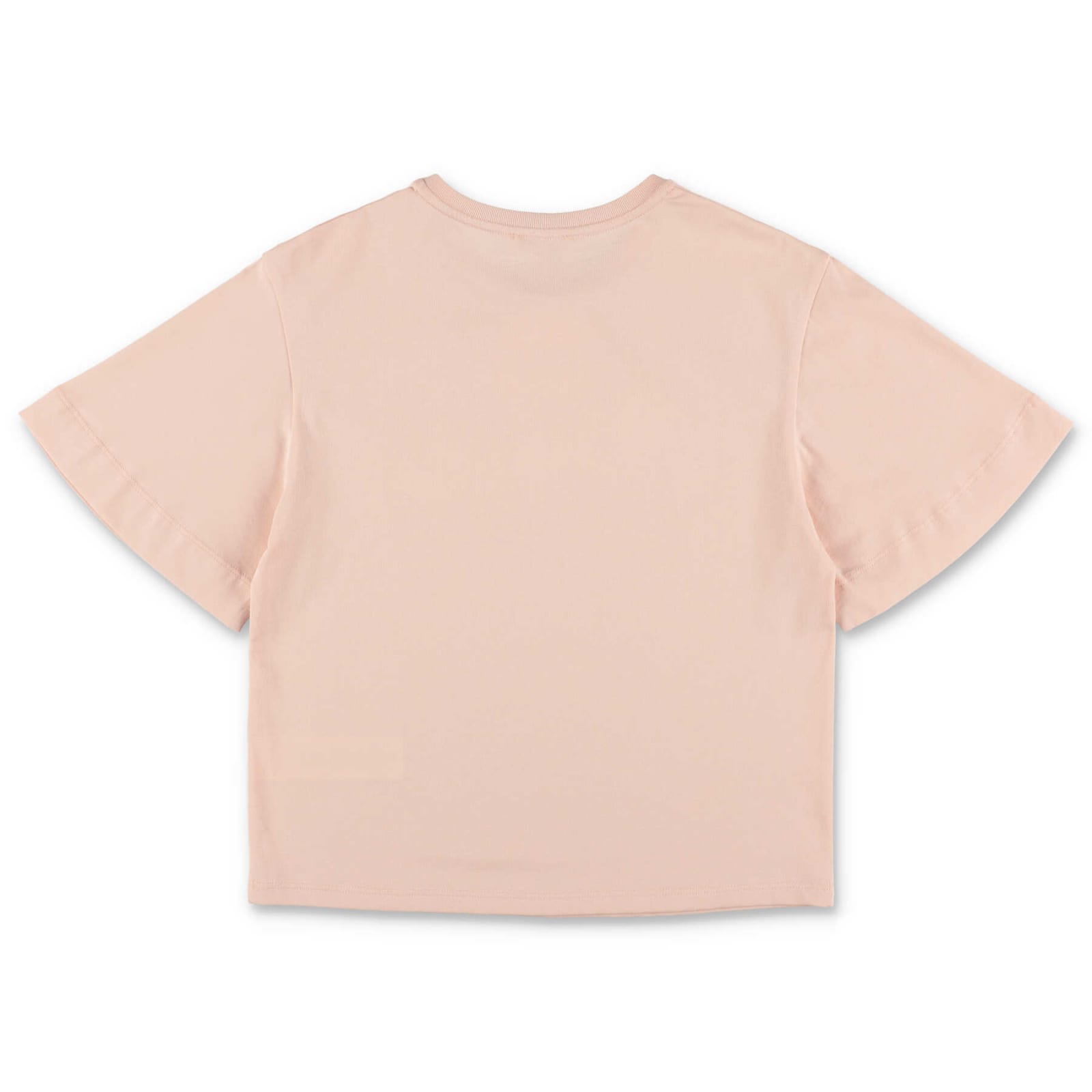 Chloé Kids pink Cotton Logo-Embroidered T-Shirt (6-36 Months)