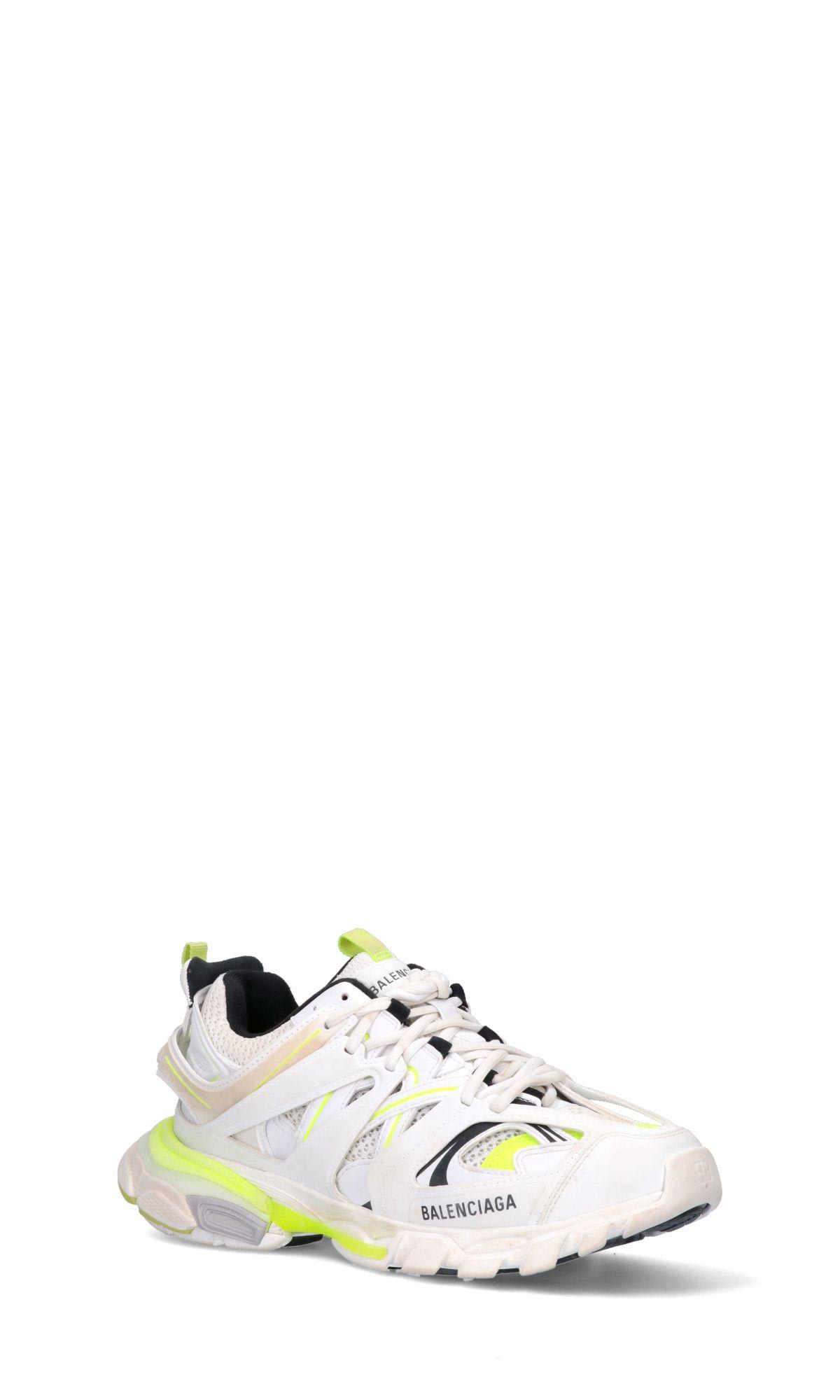 Shop Balenciaga Track Worn Out Sneakers In White