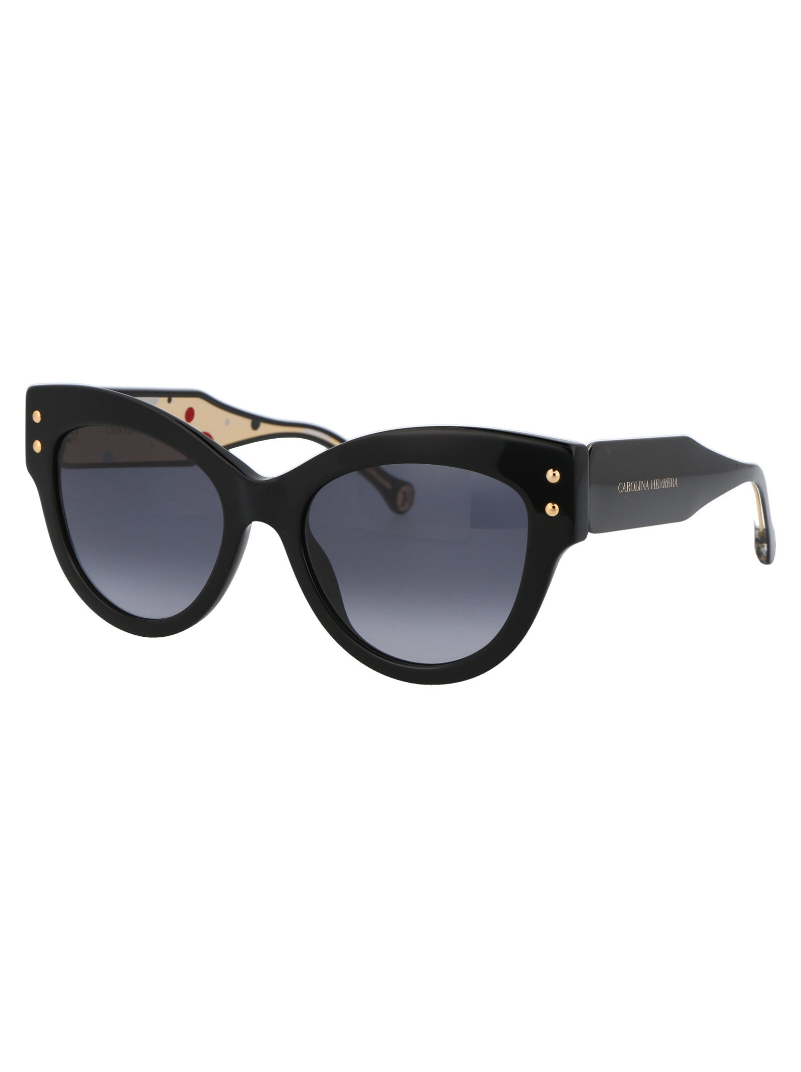 Carolina Herrera Wayfarer-frame Sunglasses In Black