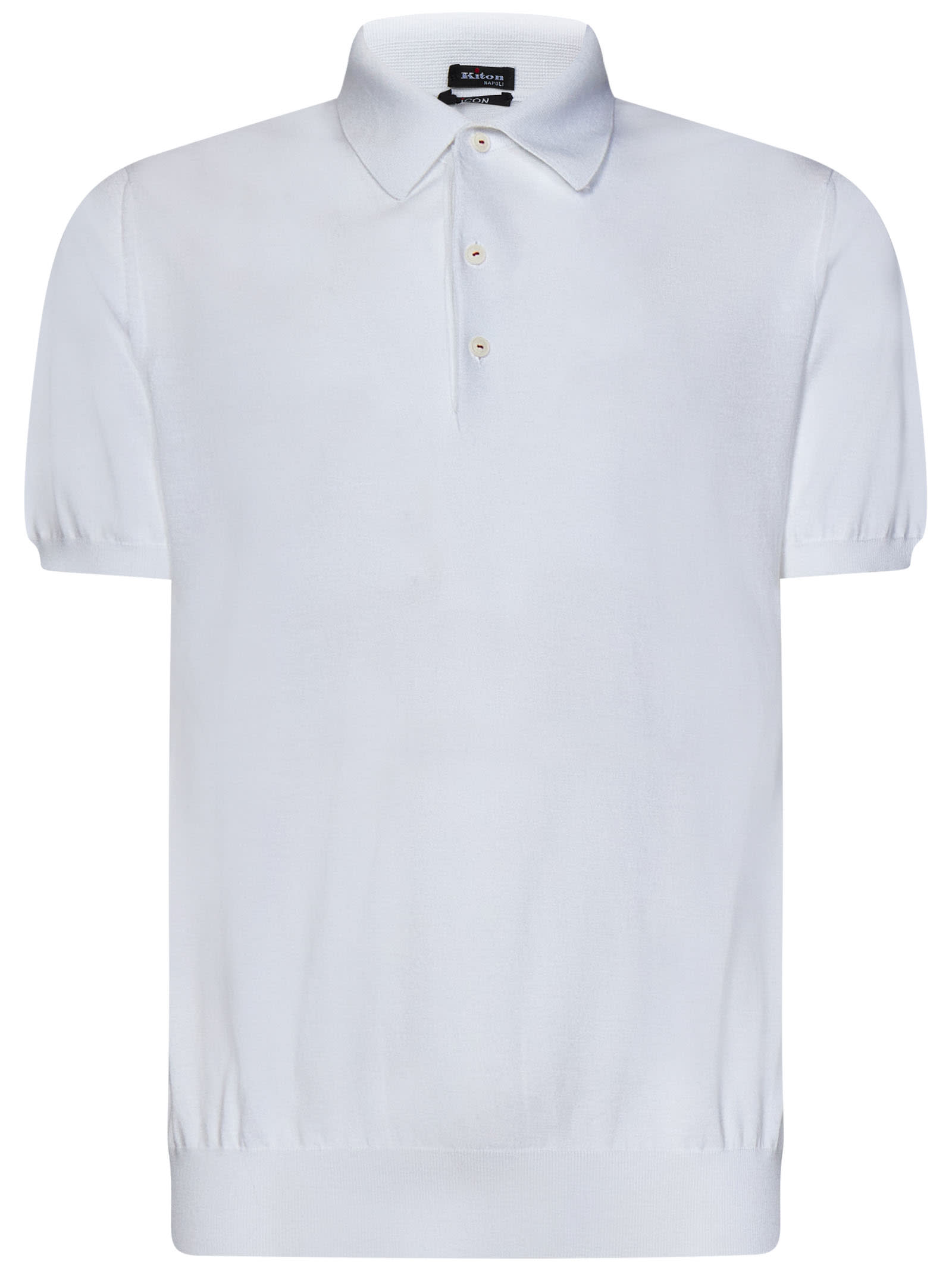 Kiton Icon Polo Shirt In White