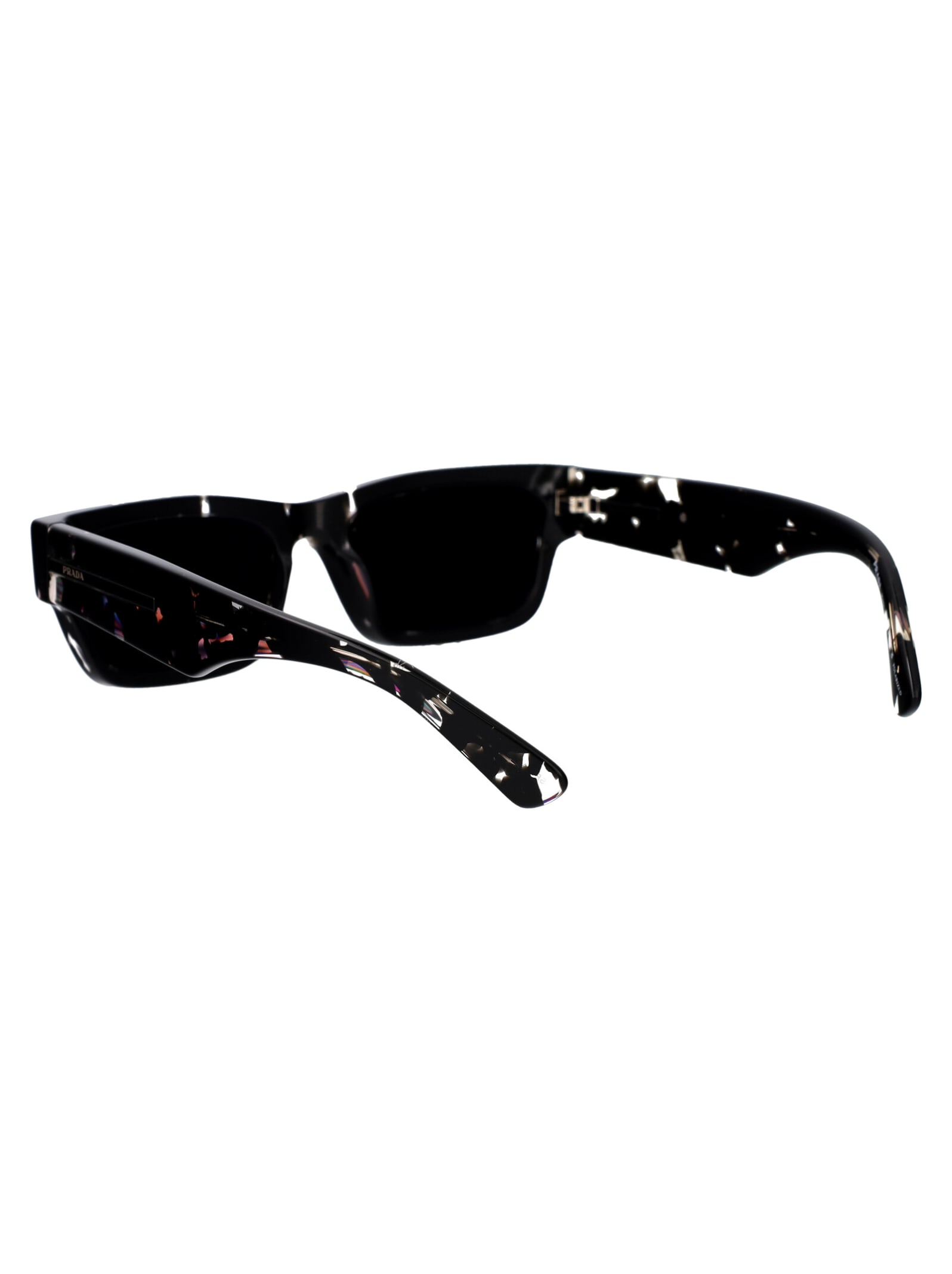 Shop Prada 0pr A03s Sunglasses In 15o70c Havana Black Transparent