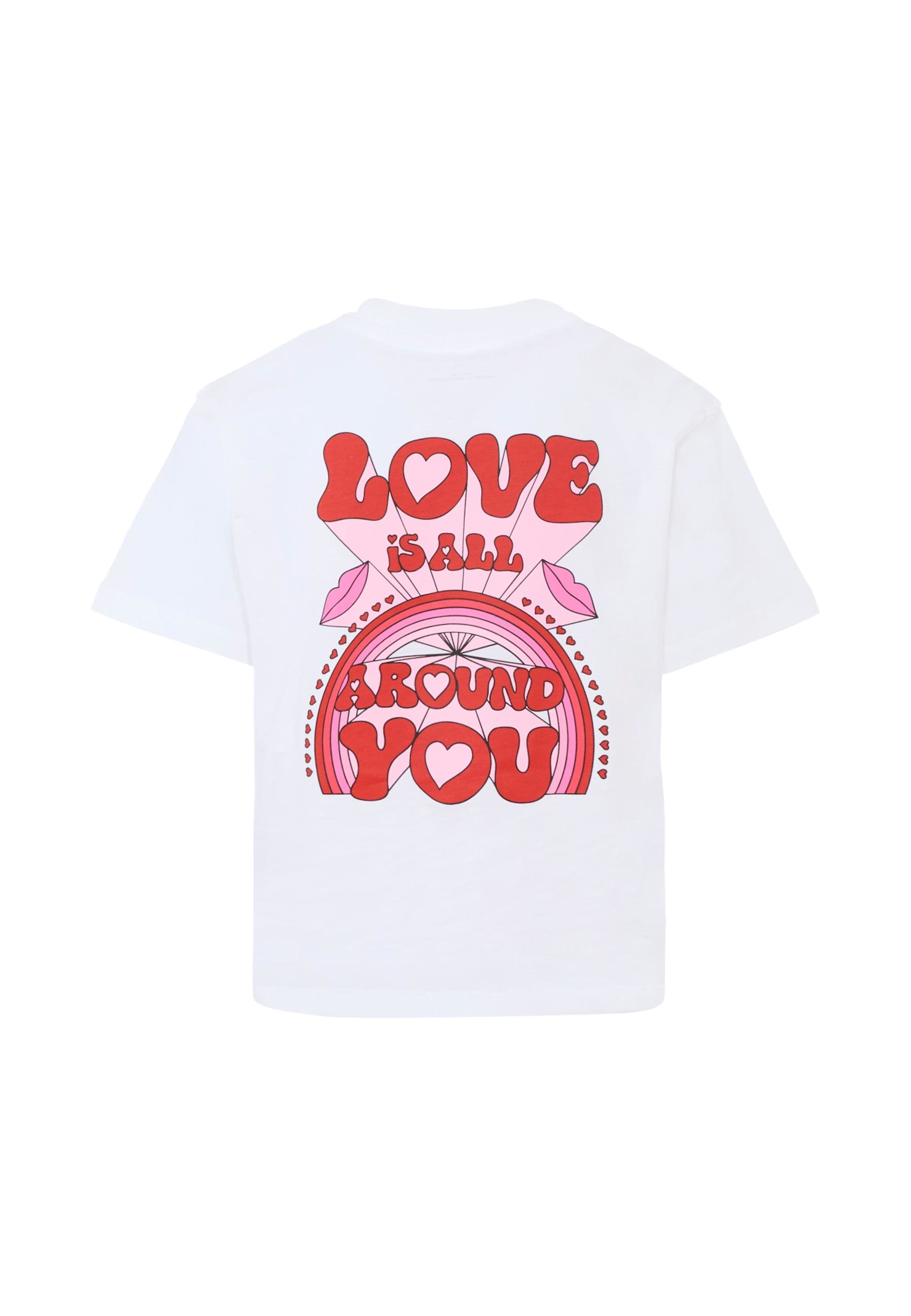 Stella Mccartney White T-shirt For Girl With Logo In White