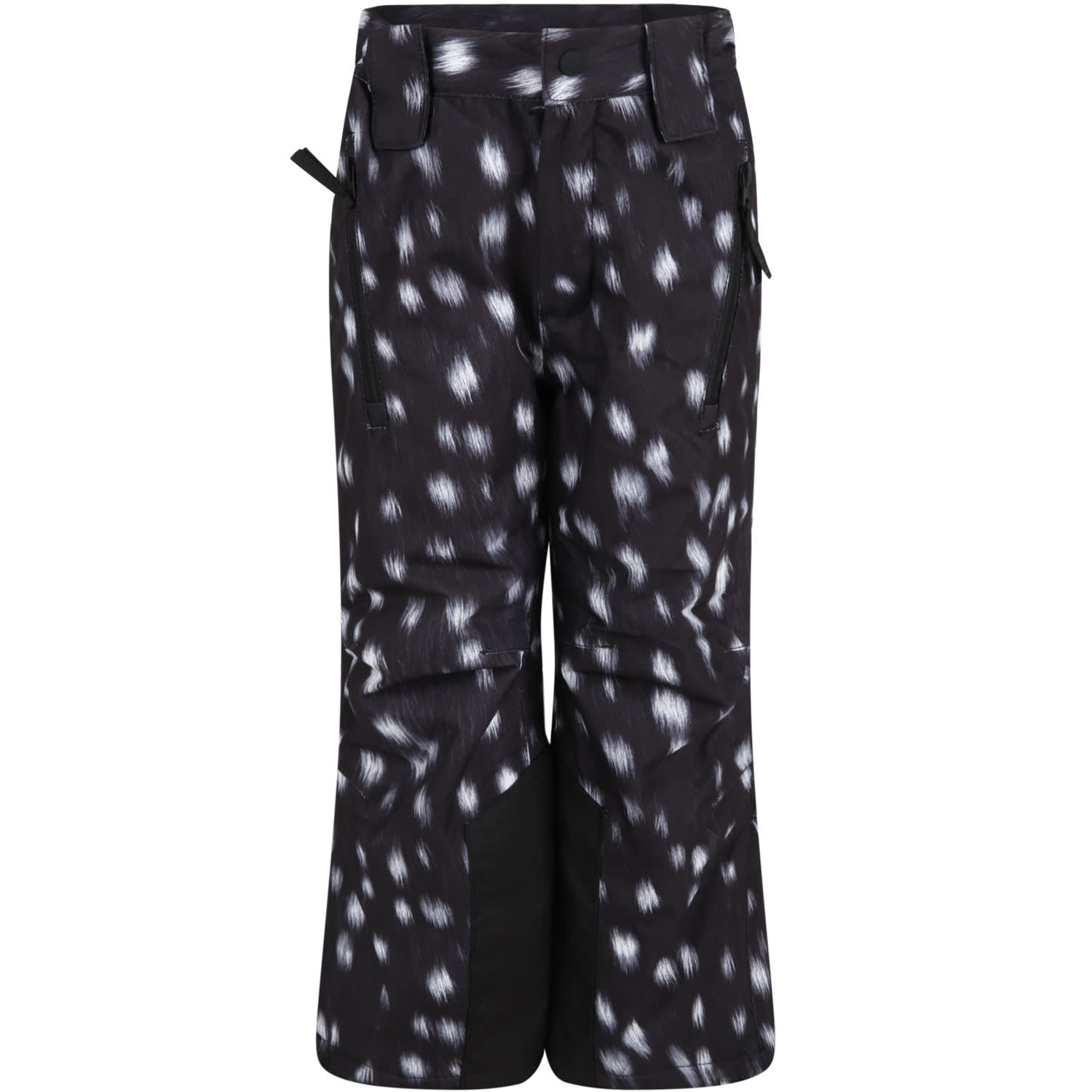 Molo Black Snow-pants For Kids With Logo