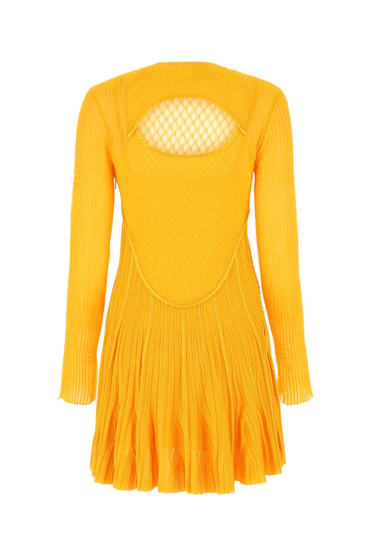 Shop Givenchy Yellow Stretch Viscose Blend Mini Dress In 710